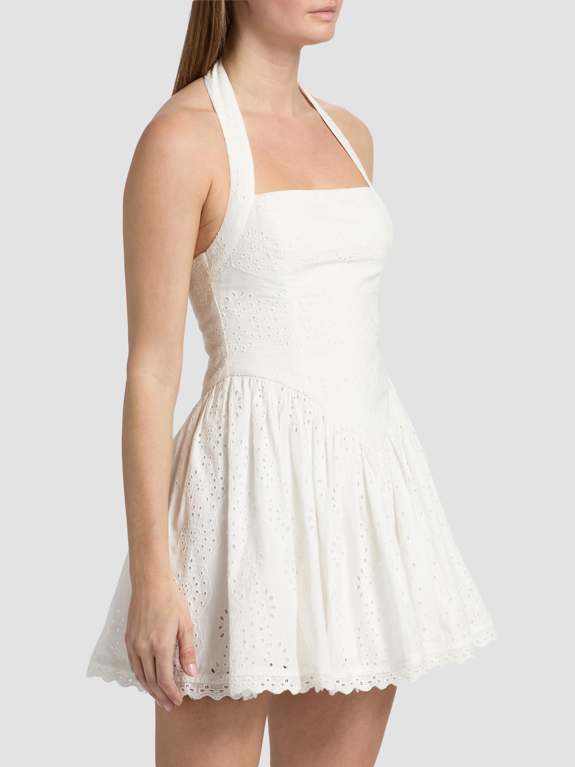 Hemant & Nandita Women's Embroidered Cotton Corset Minidress - | Thumbnail 4