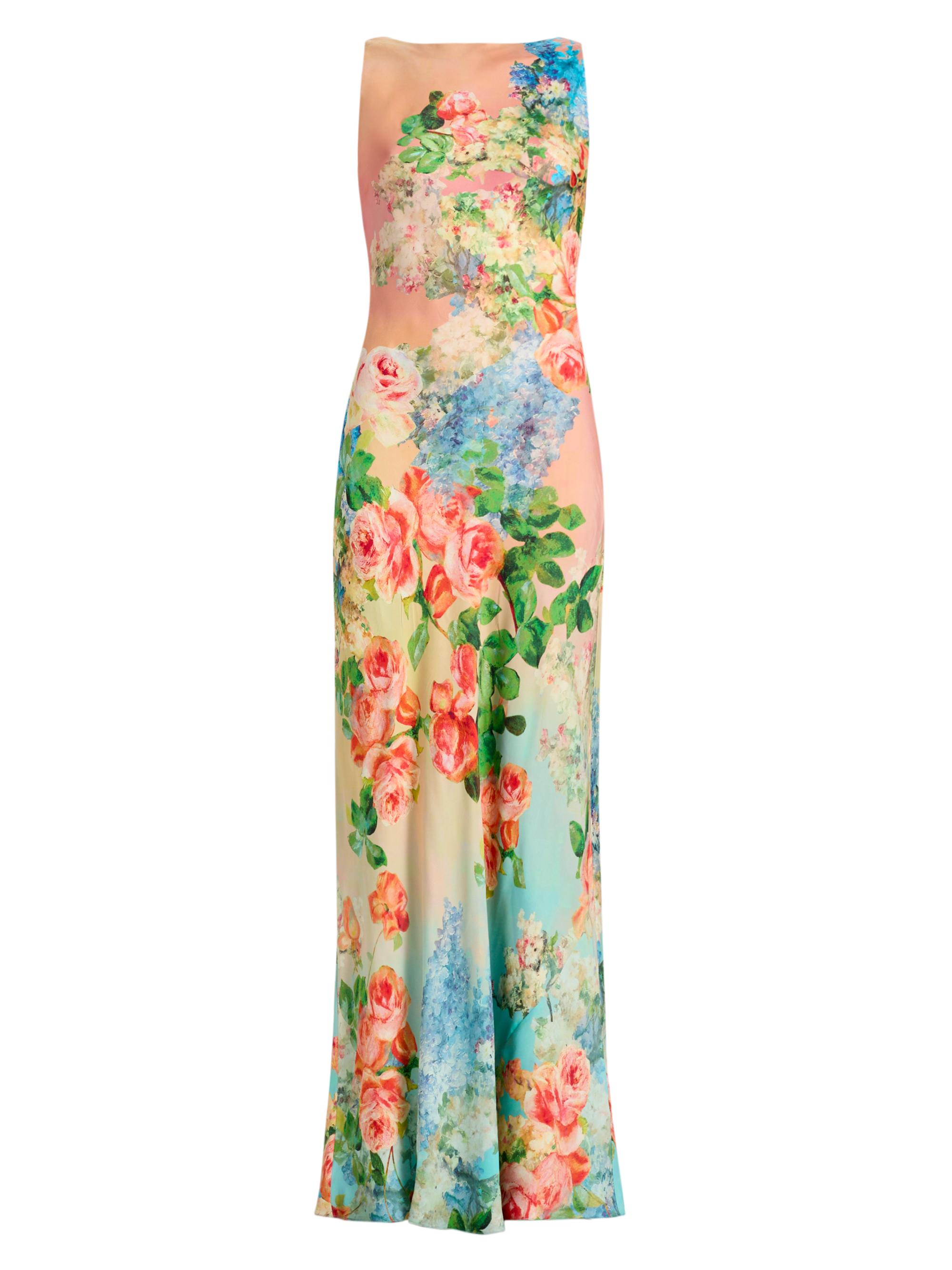 Hemant & Nandita Women's Floral Column Maxi Dress