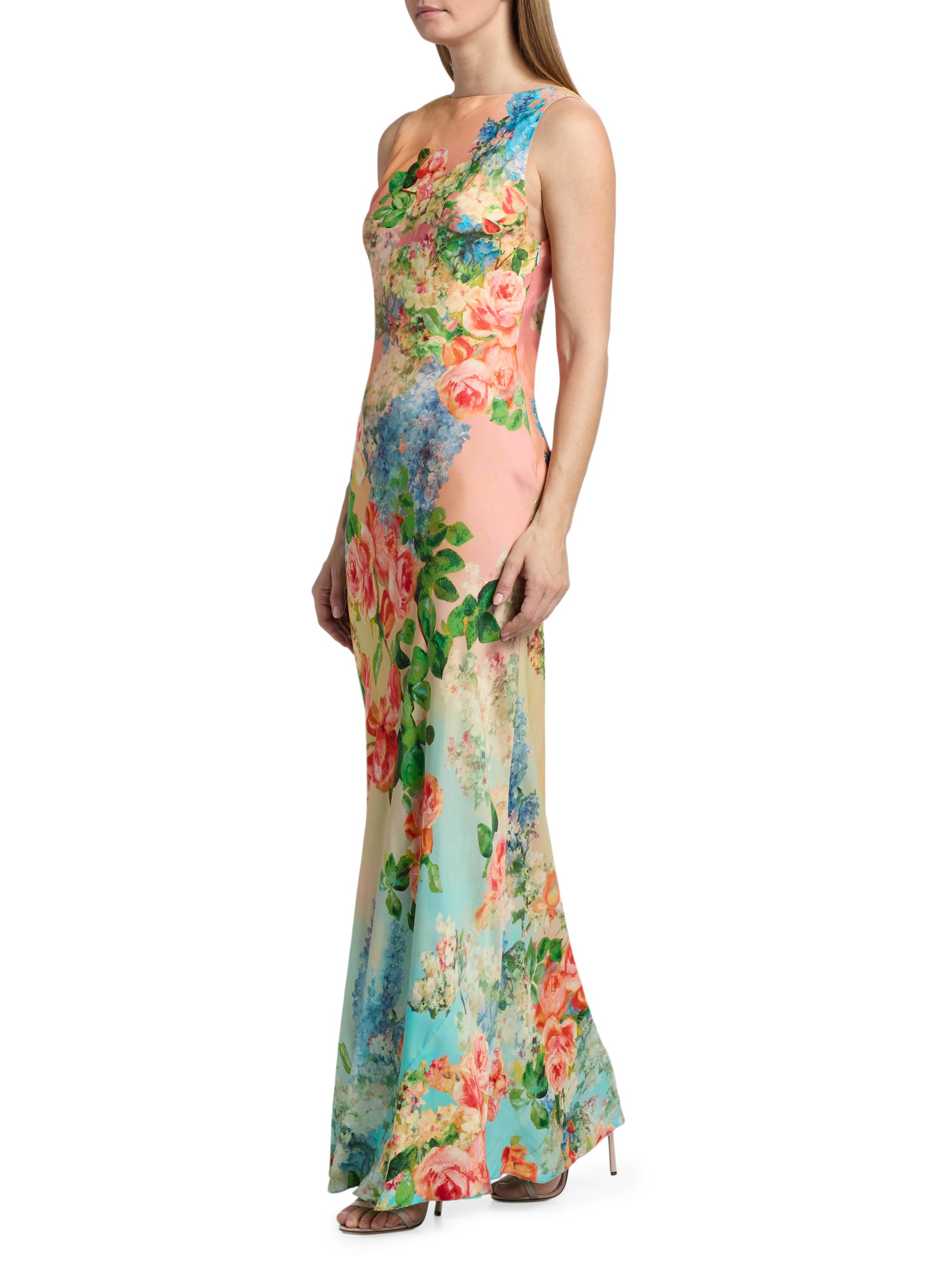 Hemant & Nandita Women's Floral Column Maxi Dress | Thumbnail 2