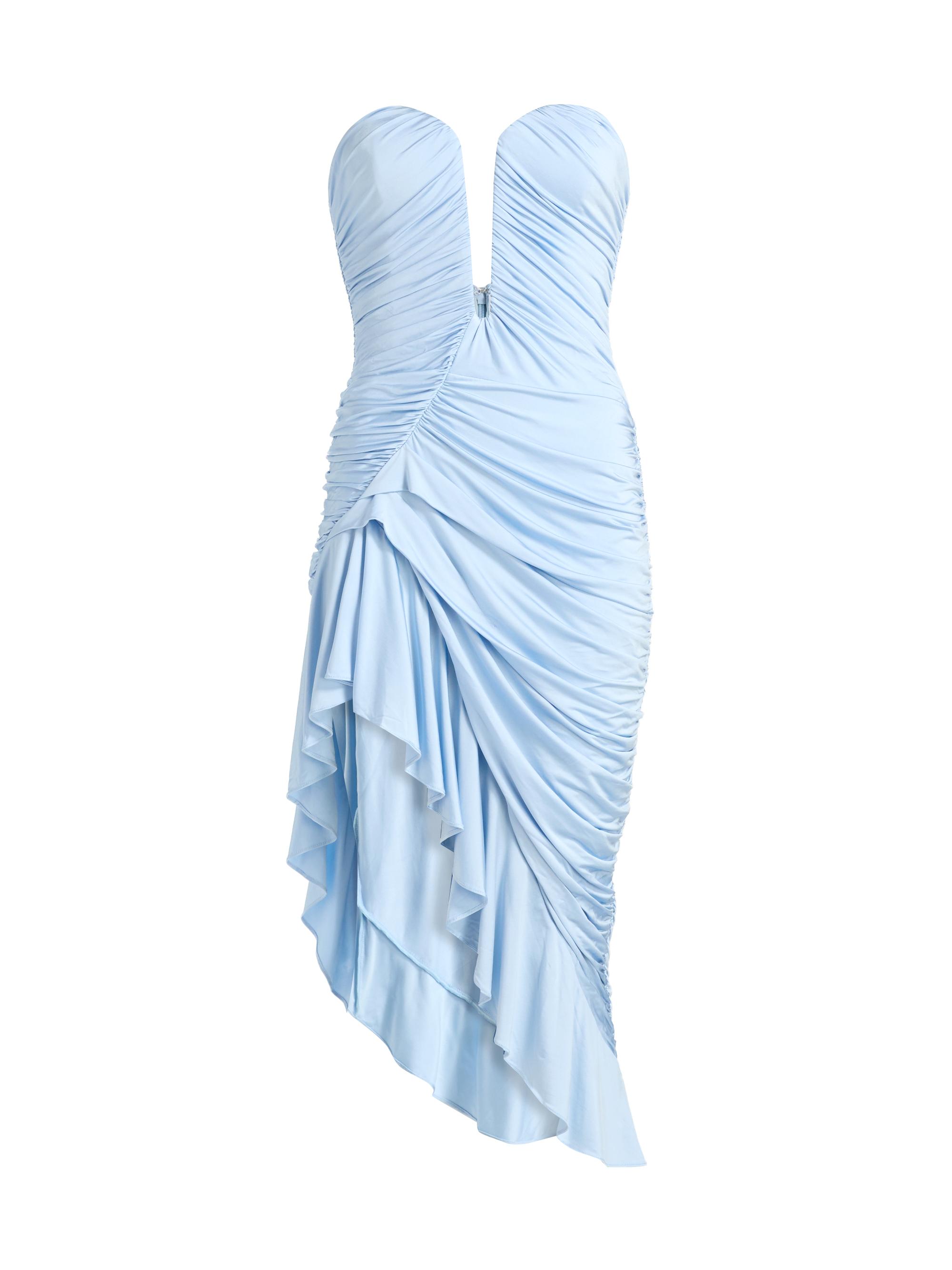 Ronny Kobo Women's Pearlina Ruched A-Line Midi-Dress - Ice