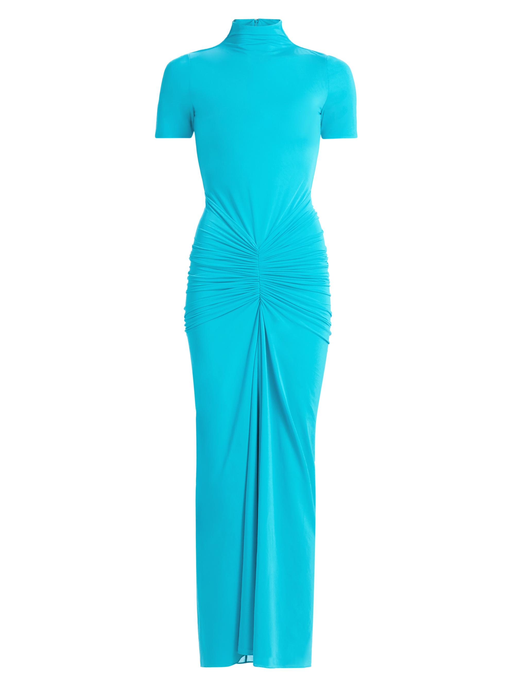 Ronny Kobo Chantell Striped Satin Halterneck Maxi Dress | Saks Fifth Avenue