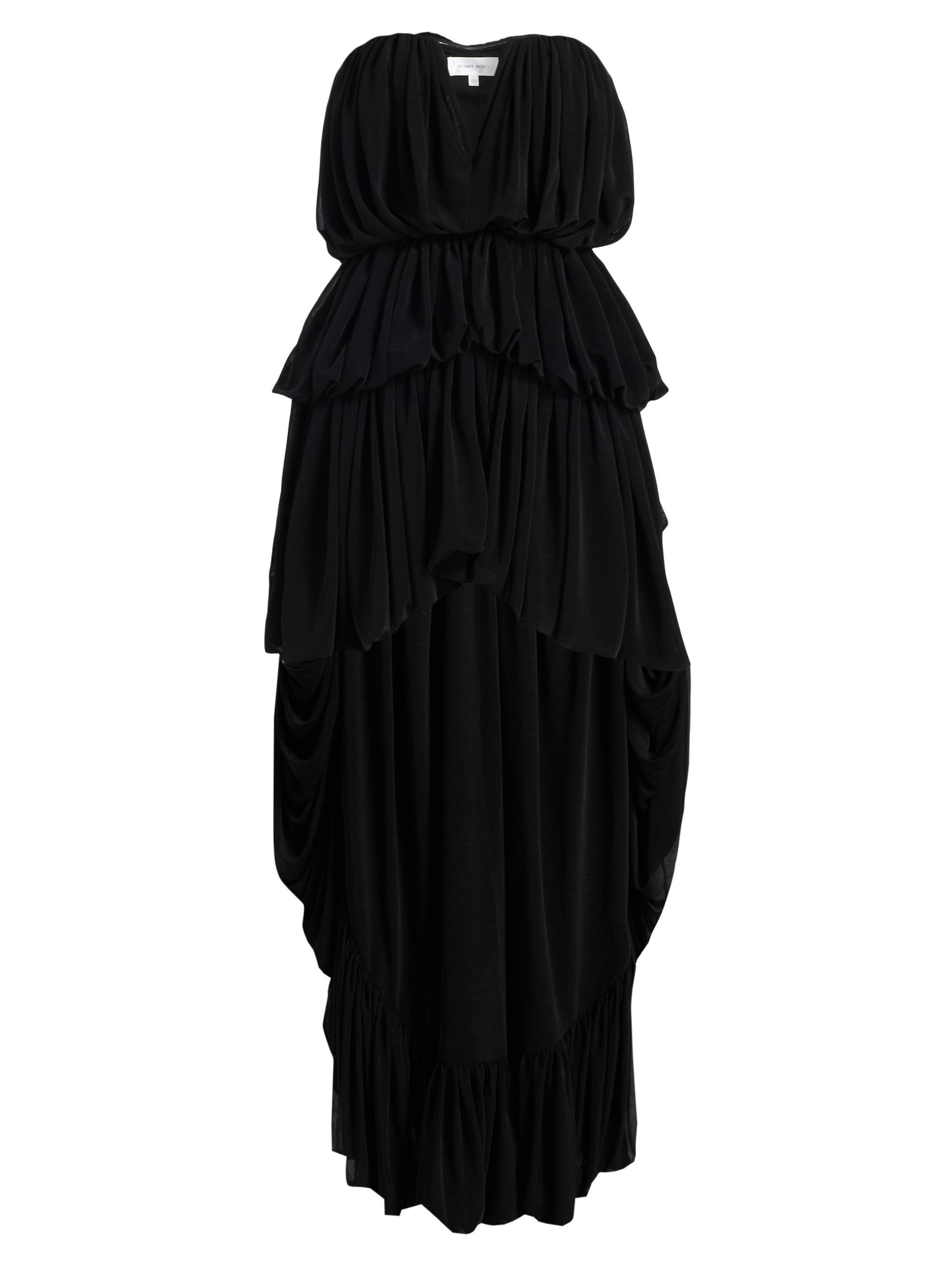 Ronny Kobo Women's Aly High-Low Minidress - Black