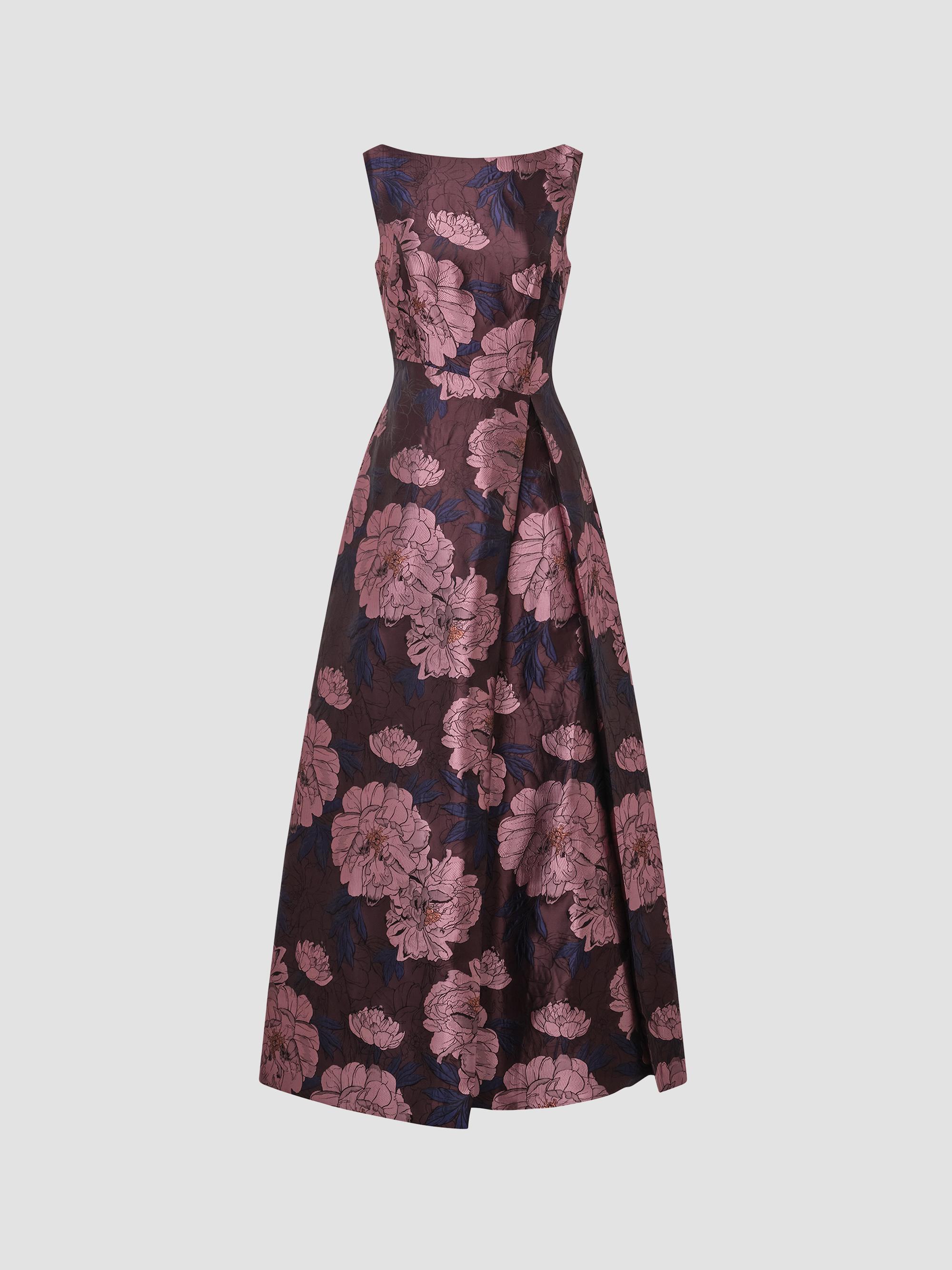Kay Unger Women's Caitlin Floral Jacquard Fit & Flare Gown - Primrose Multi | Thumbnail 7