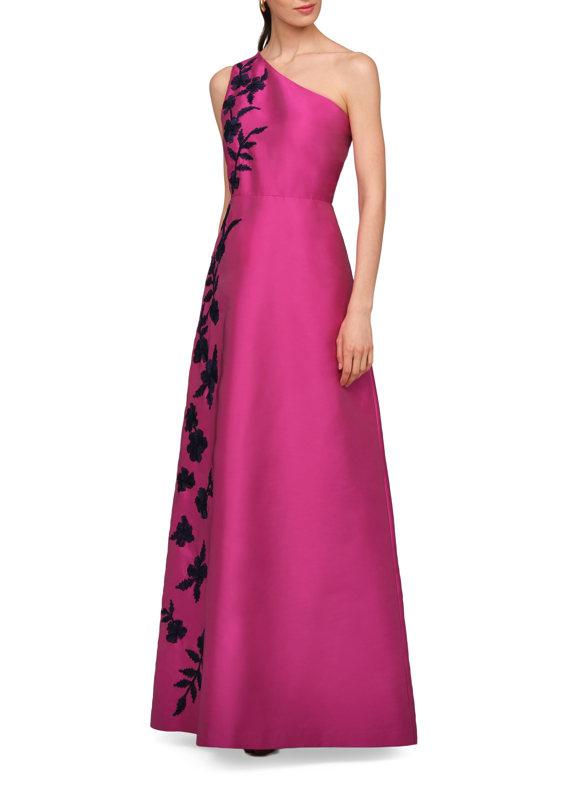 Kay Unger Madelyn Embroidered A-Line Gown | Saks Fifth Avenue