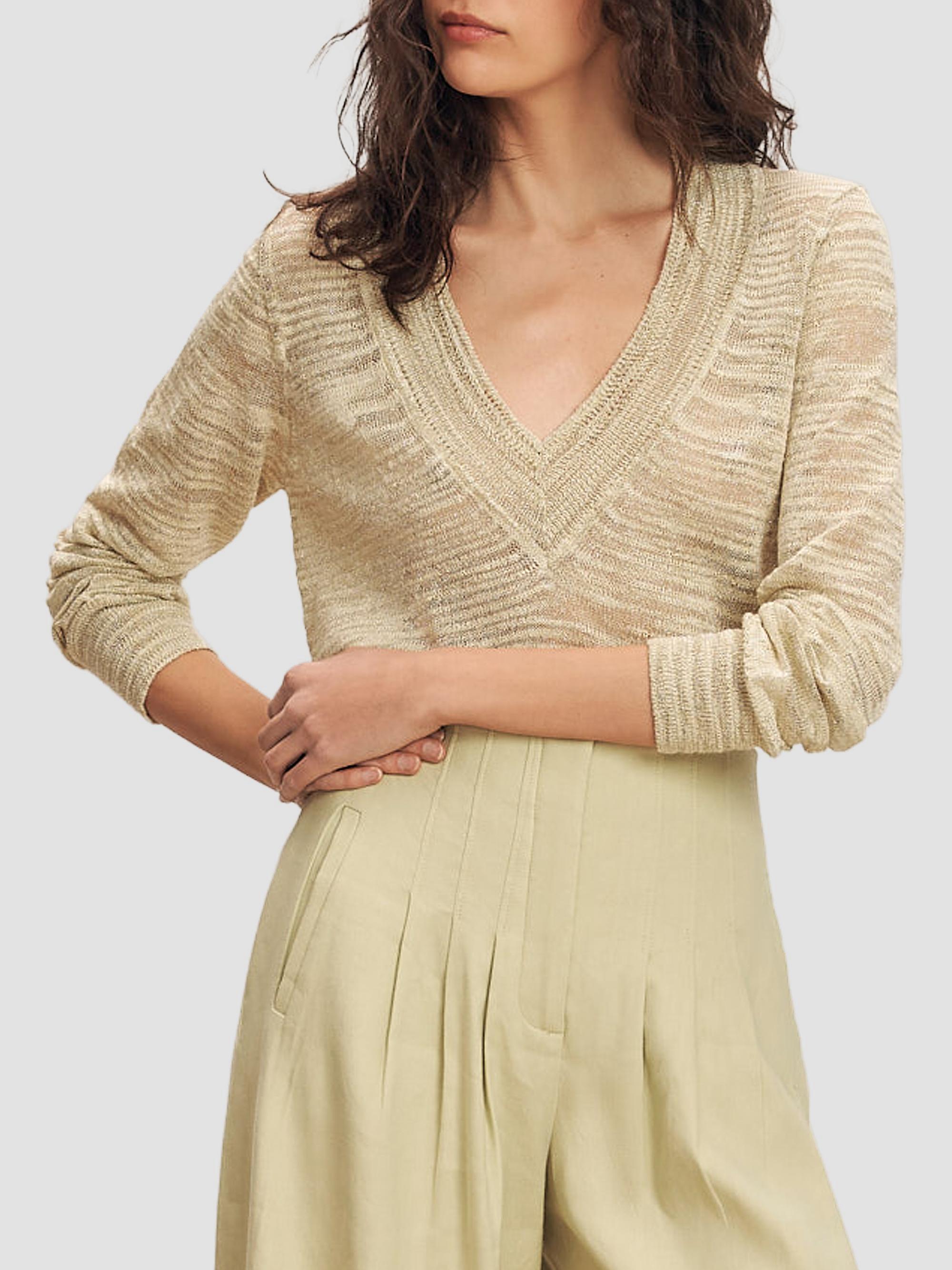 Veronica Beard Coleta Linen-Blend Sweater | Saks Fifth Avenue
