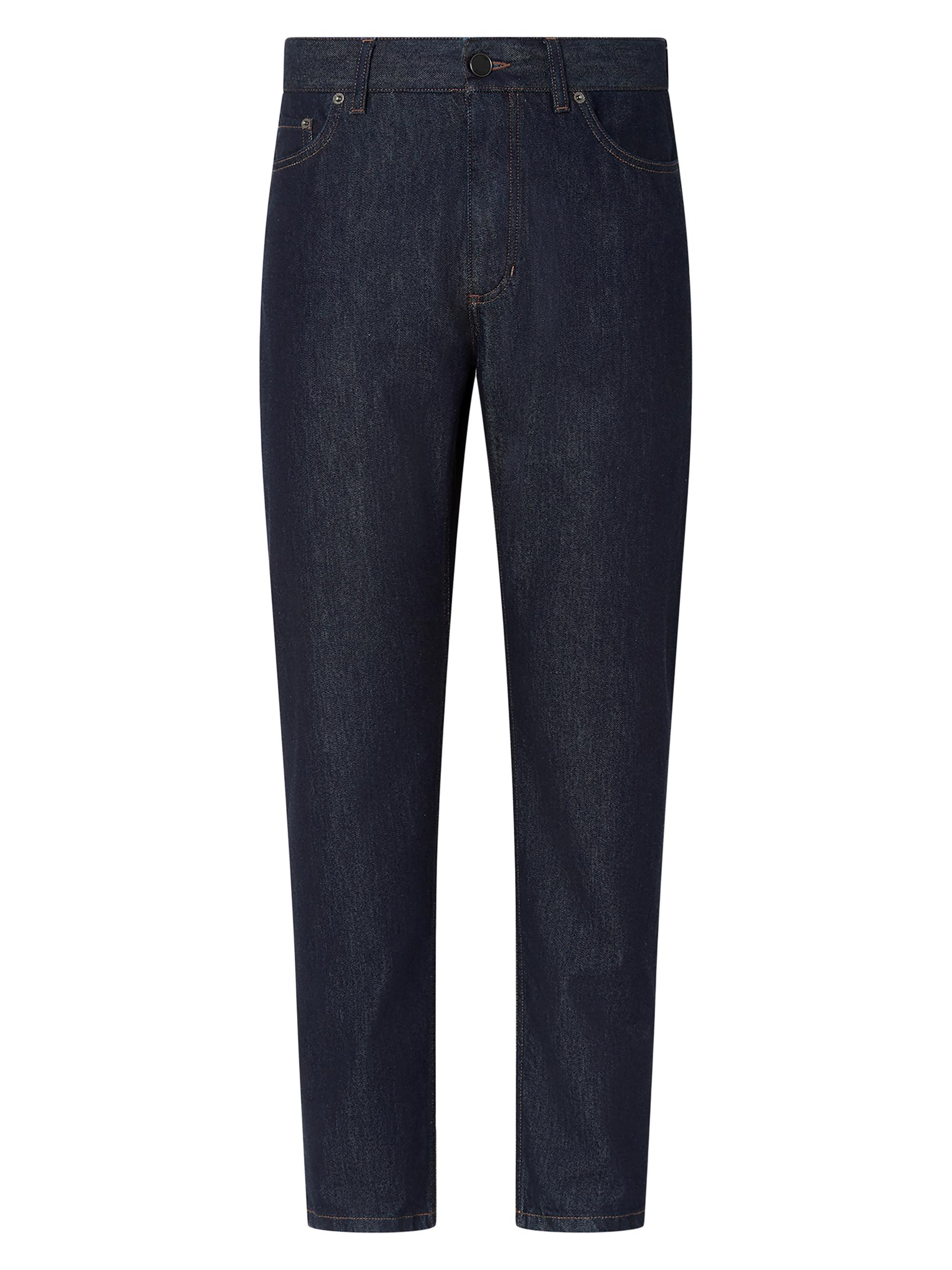ZEGNA Men's Rinse-Washed Cotton and Silk Roccia Jeans - Dark Blue