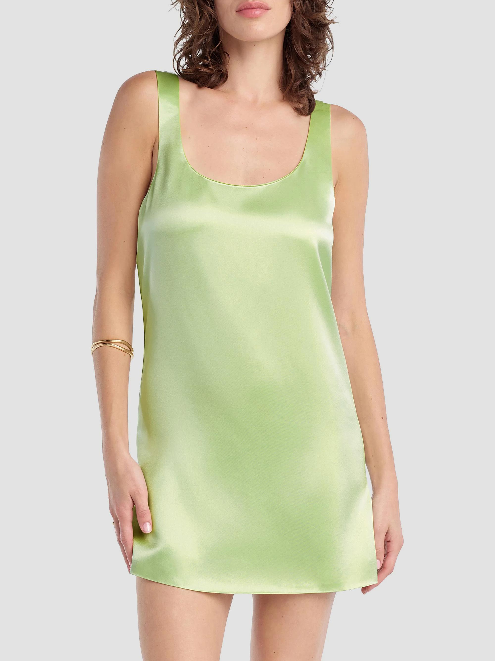 favorite daughter the halting traffic dress Getting Ready Green Tea for Women, XL, Linen dress