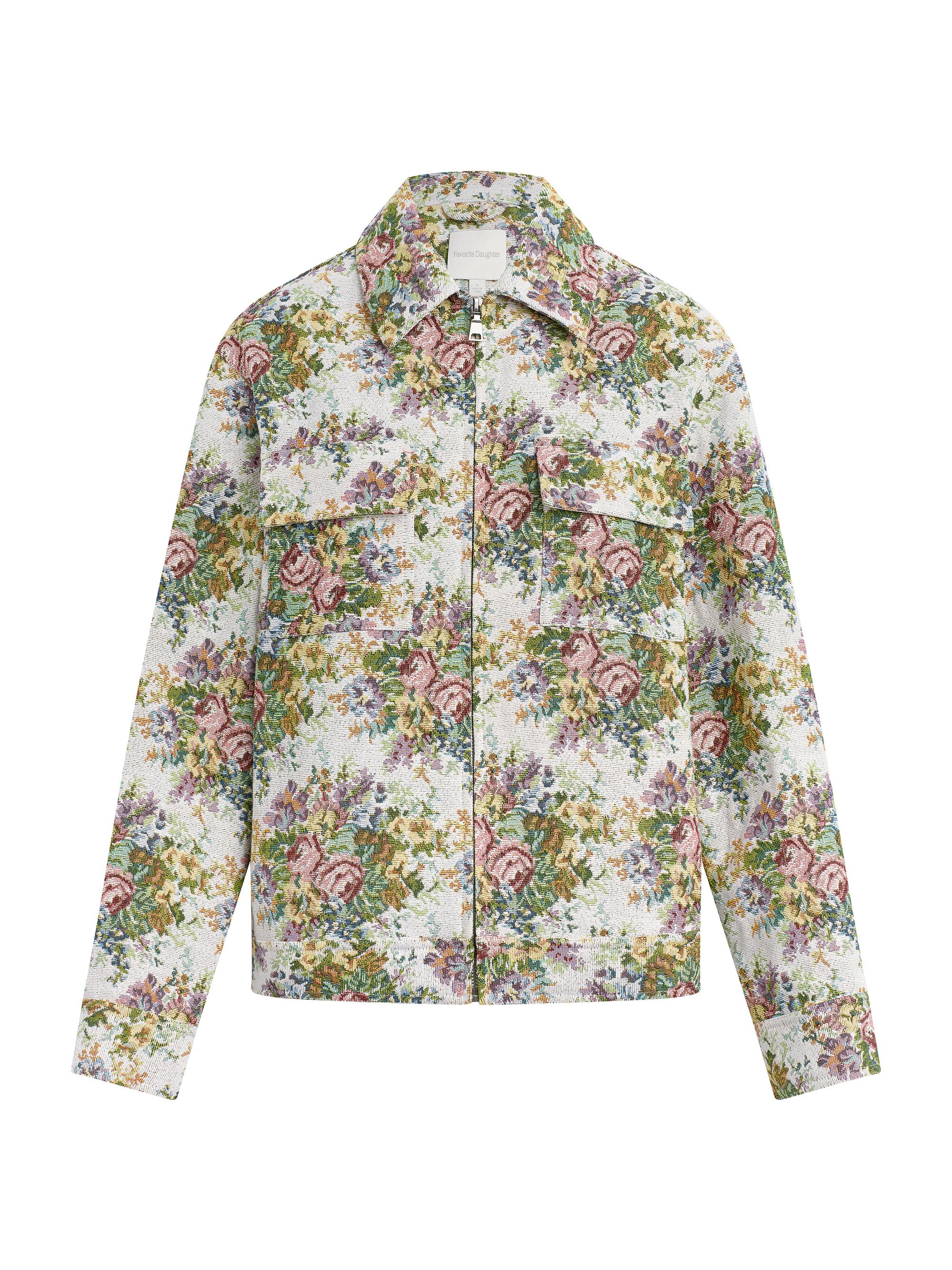 Favorite Daughter Women's The Birdie Floral Jacquard Jacket - Floral Jacquard