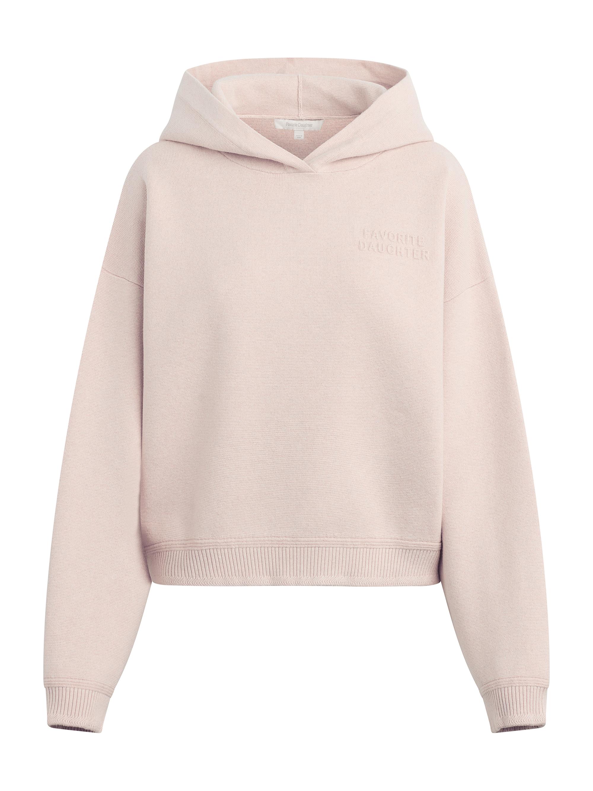 Favorite Daughter Women's The Fatigue Sisters Cropped Hoodie - Blush Pink
