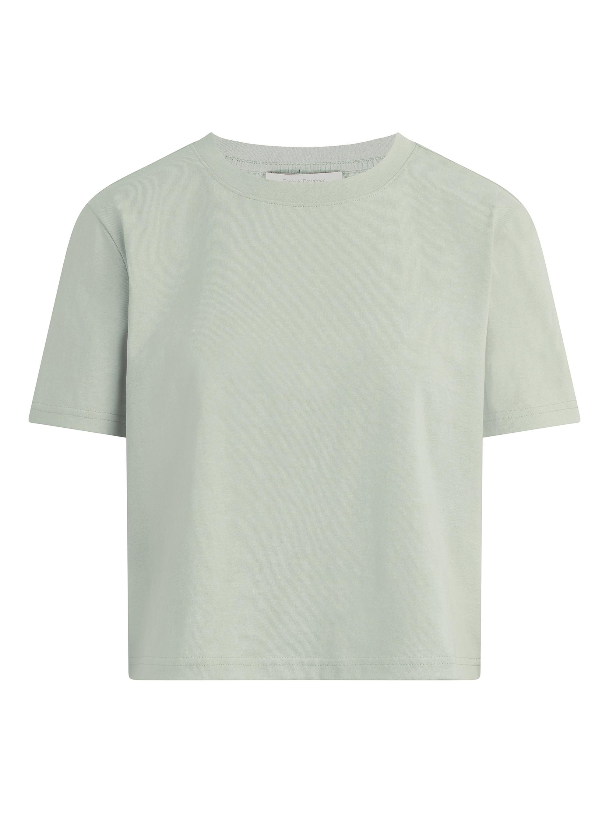 Favorite Daughter Women's The Favorite Cotton Crewneck T-Shirt - Light Sage