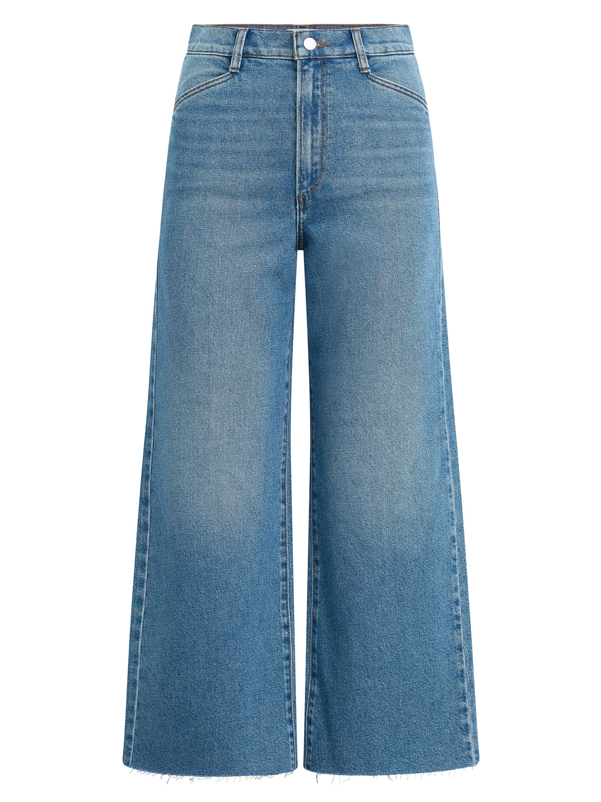 Favorite Daughter Women's The Mischa Super High-Rise Wide-Leg Ankle Jeans - Rio