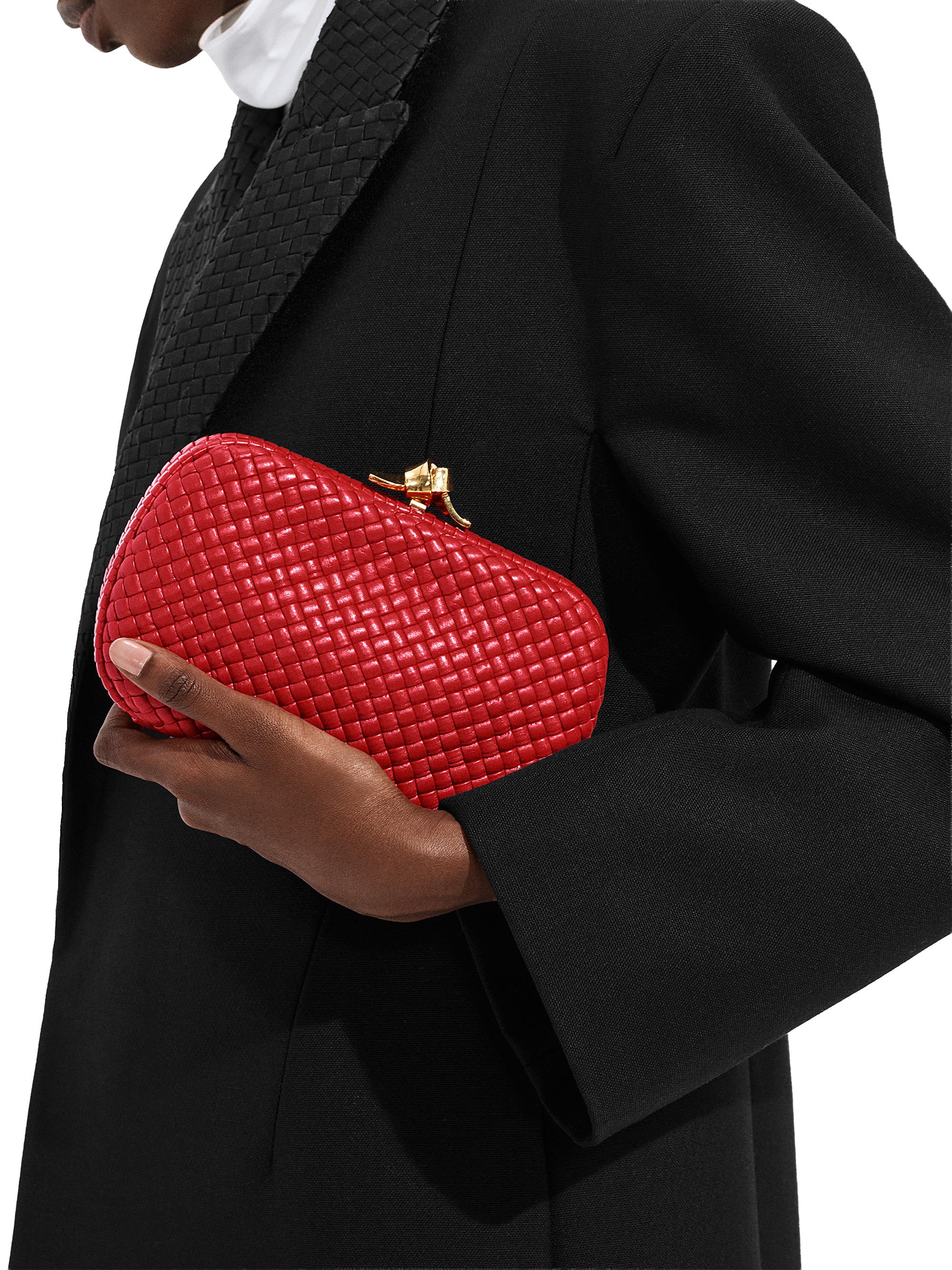 Bottega Veneta Tosca Knot Intrecciato Leather Minaudière | Saks