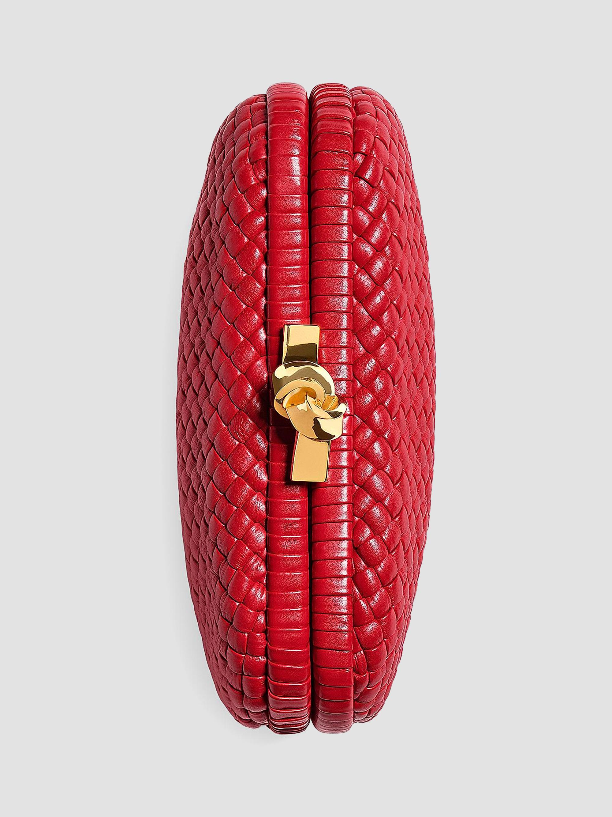 Bottega Veneta Tosca Knot Intrecciato Leather Minaudière | Saks