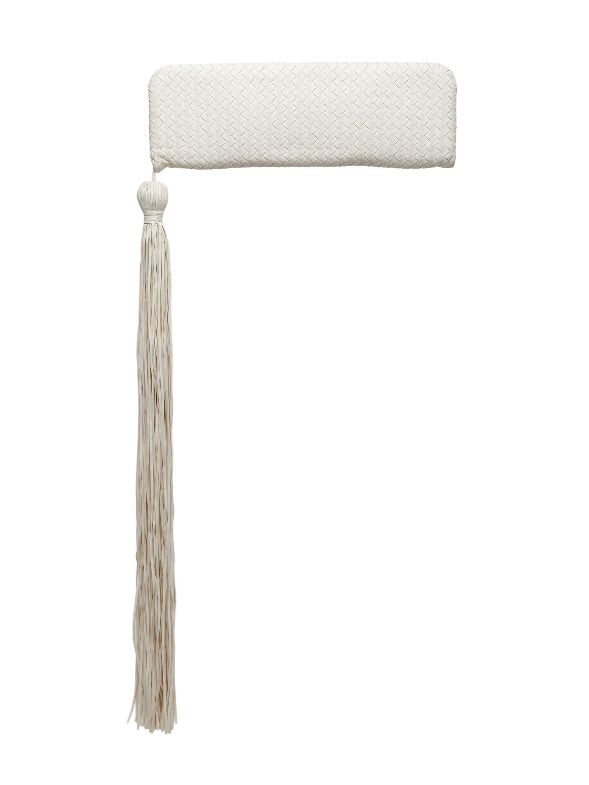 Bottega Veneta Serata Tassel Intrecciato Leather Frame Clutch