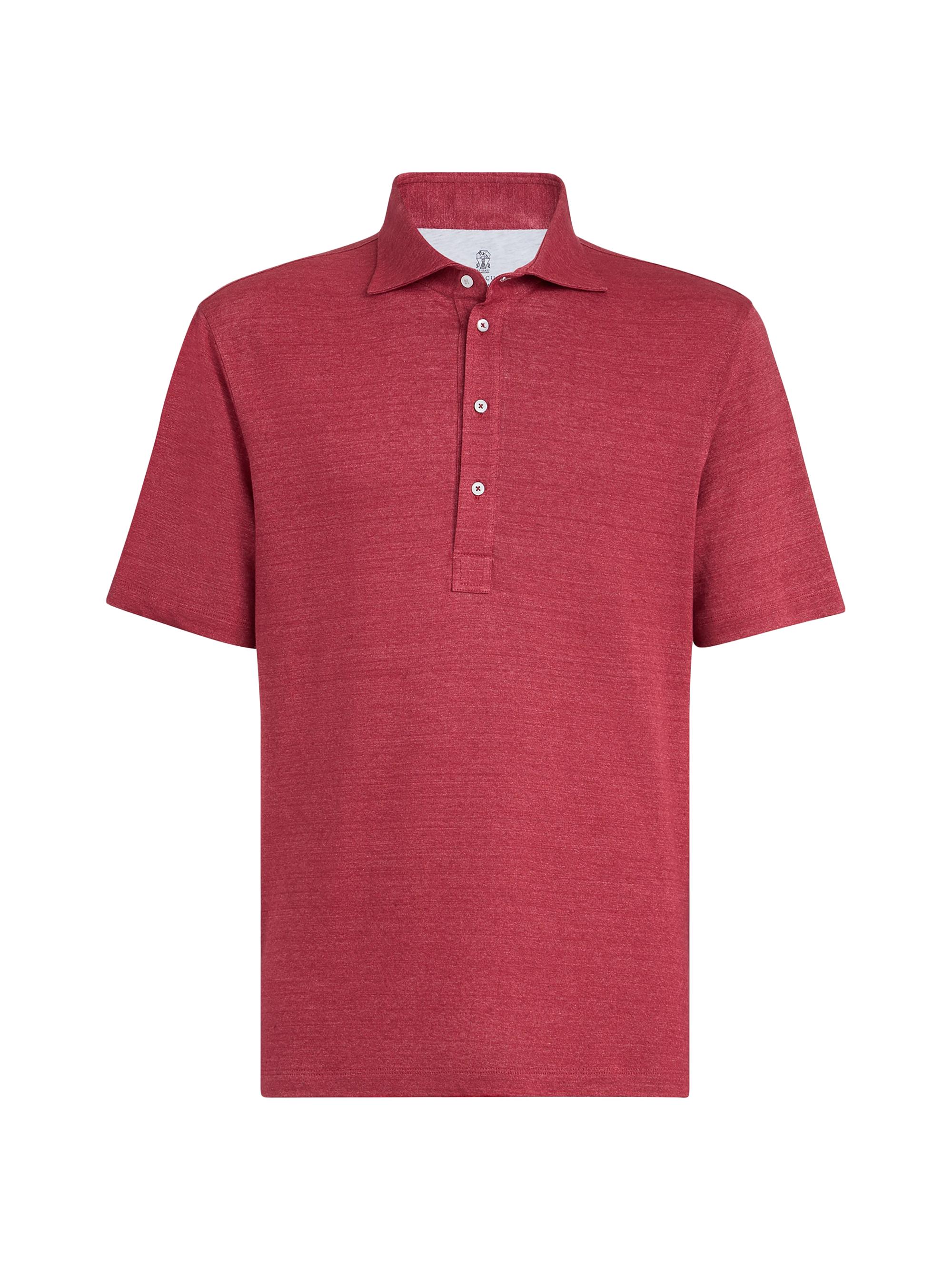 Brunello Cucinelli Silk and Cotton Jersey Polo with Shirt Style