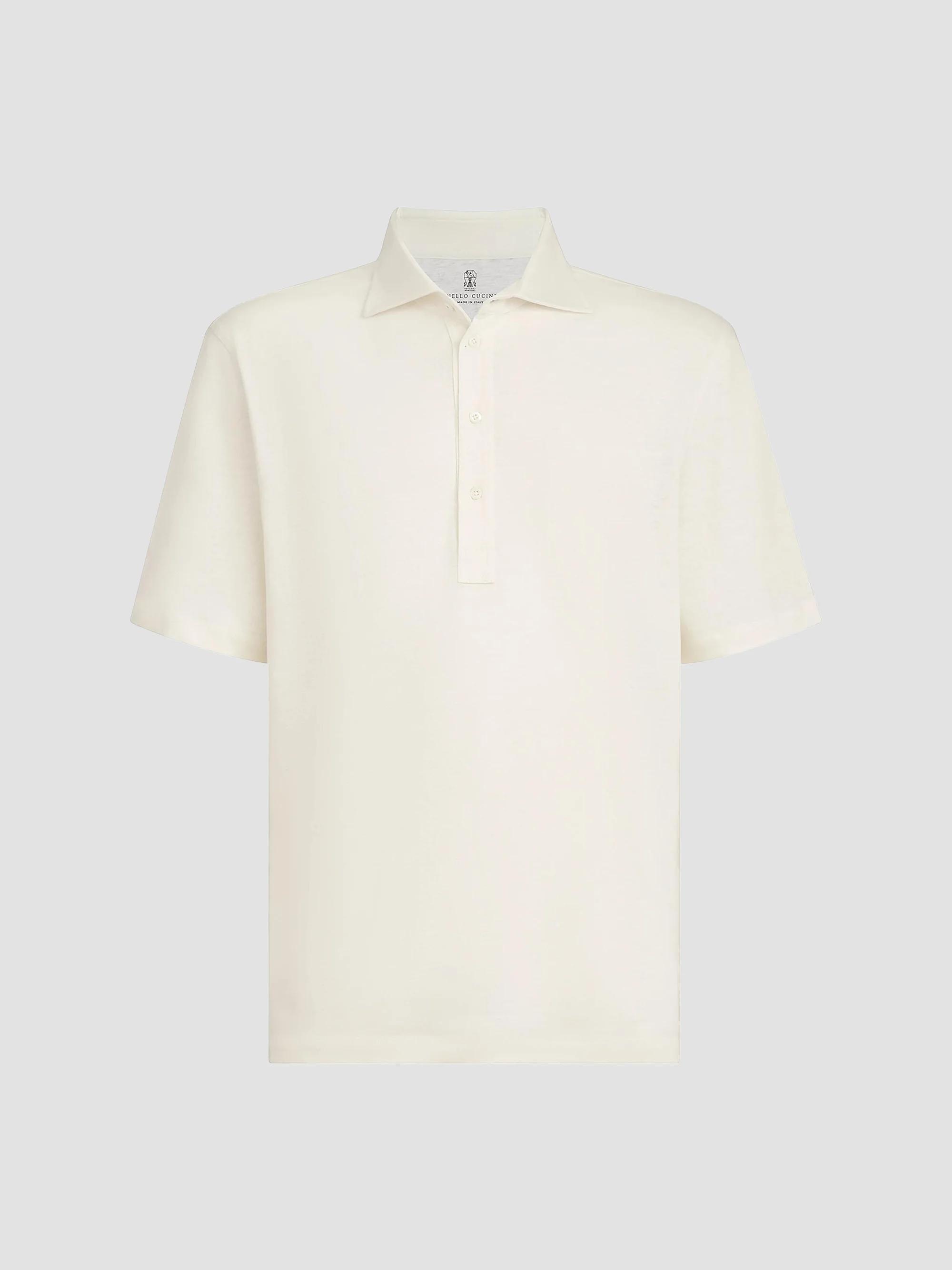 Brunello Cucinelli Cotton English Rib Knit Polo Shirt | Saks Fifth