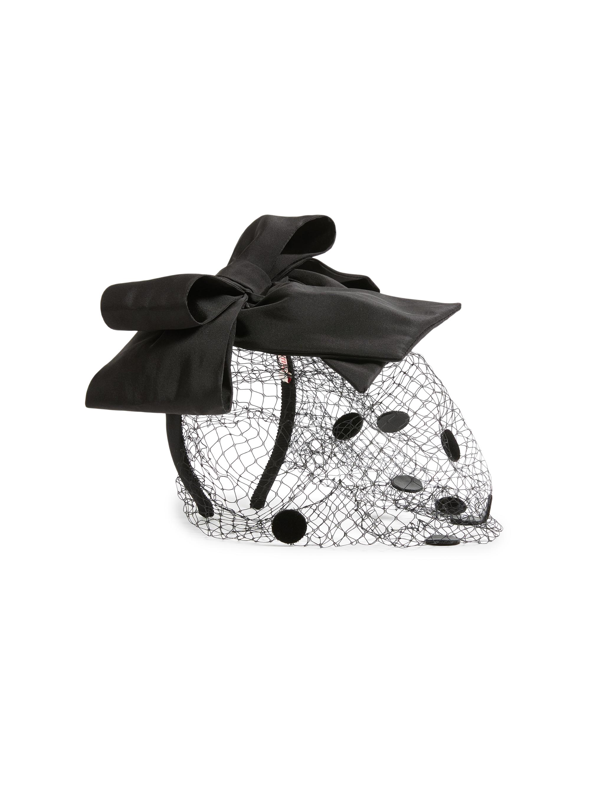 Valentino Garavani Vlogo Signature Headband with Bow and Veil in