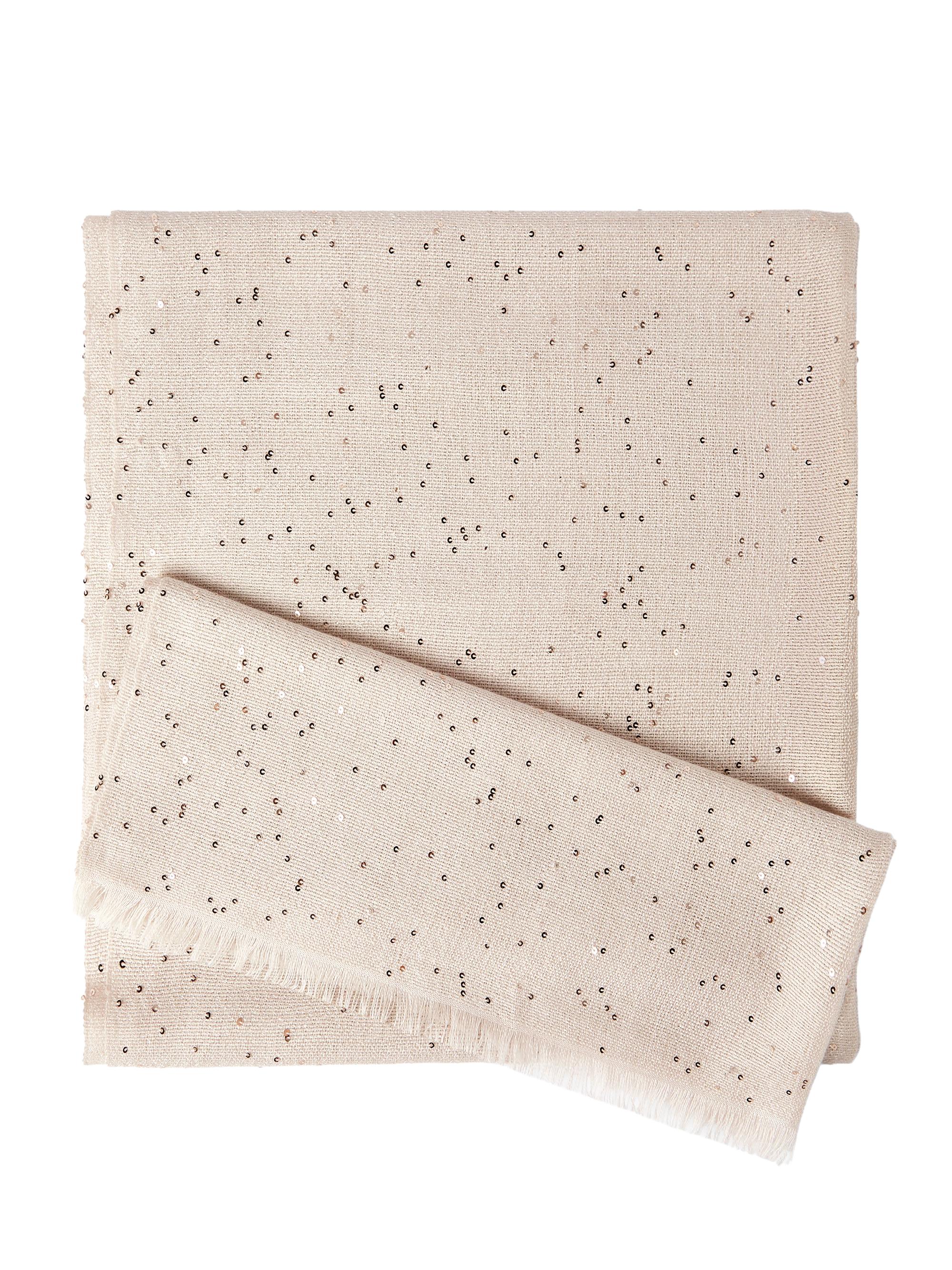 Brunello Cucinelli Women's Cashmere and Silk Diamond Yarn Scarf - Oat