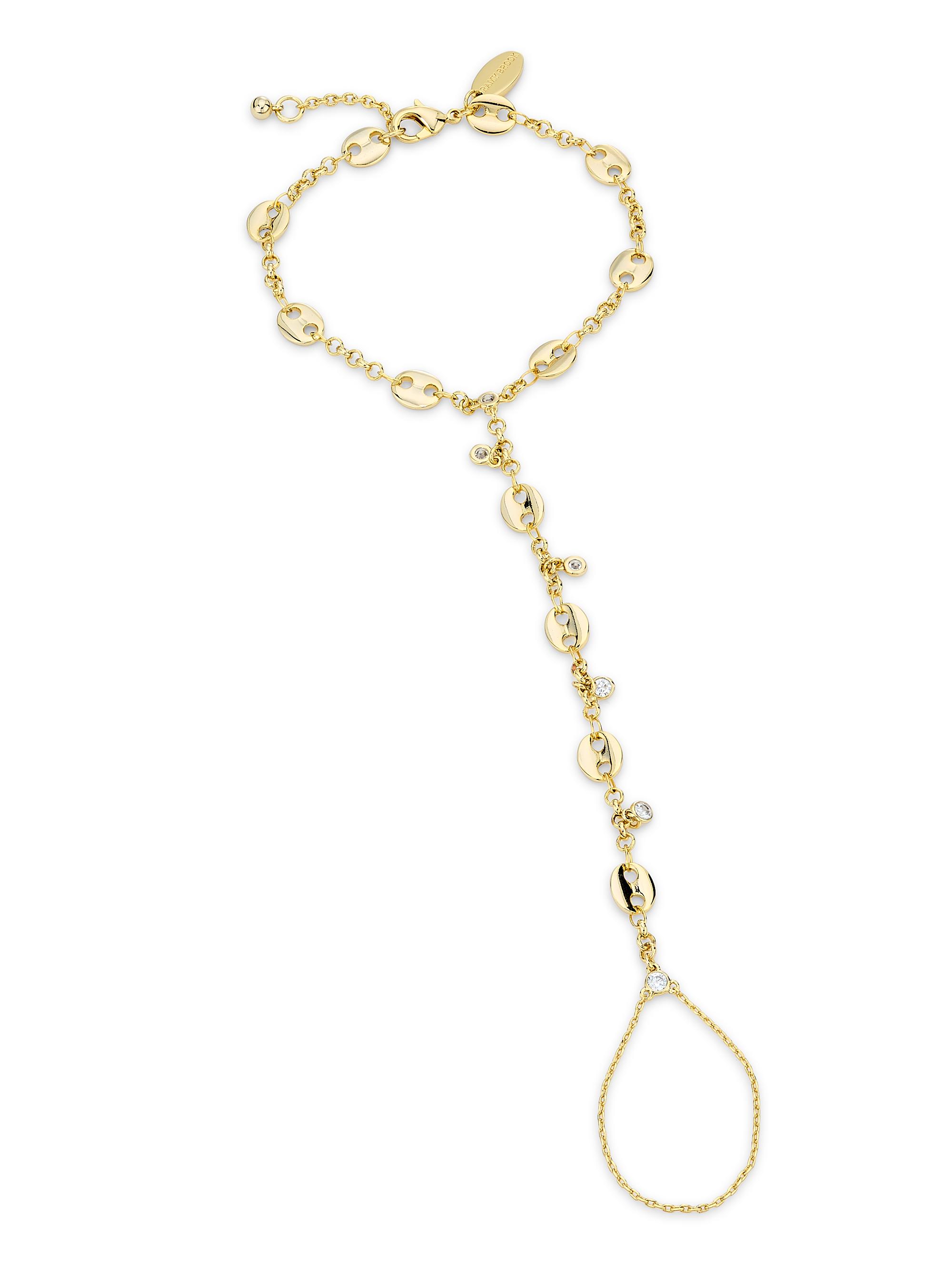 Ramy Brook Women's Azzura Goldtone & Cubic Zirconia Hand Chain - Gold