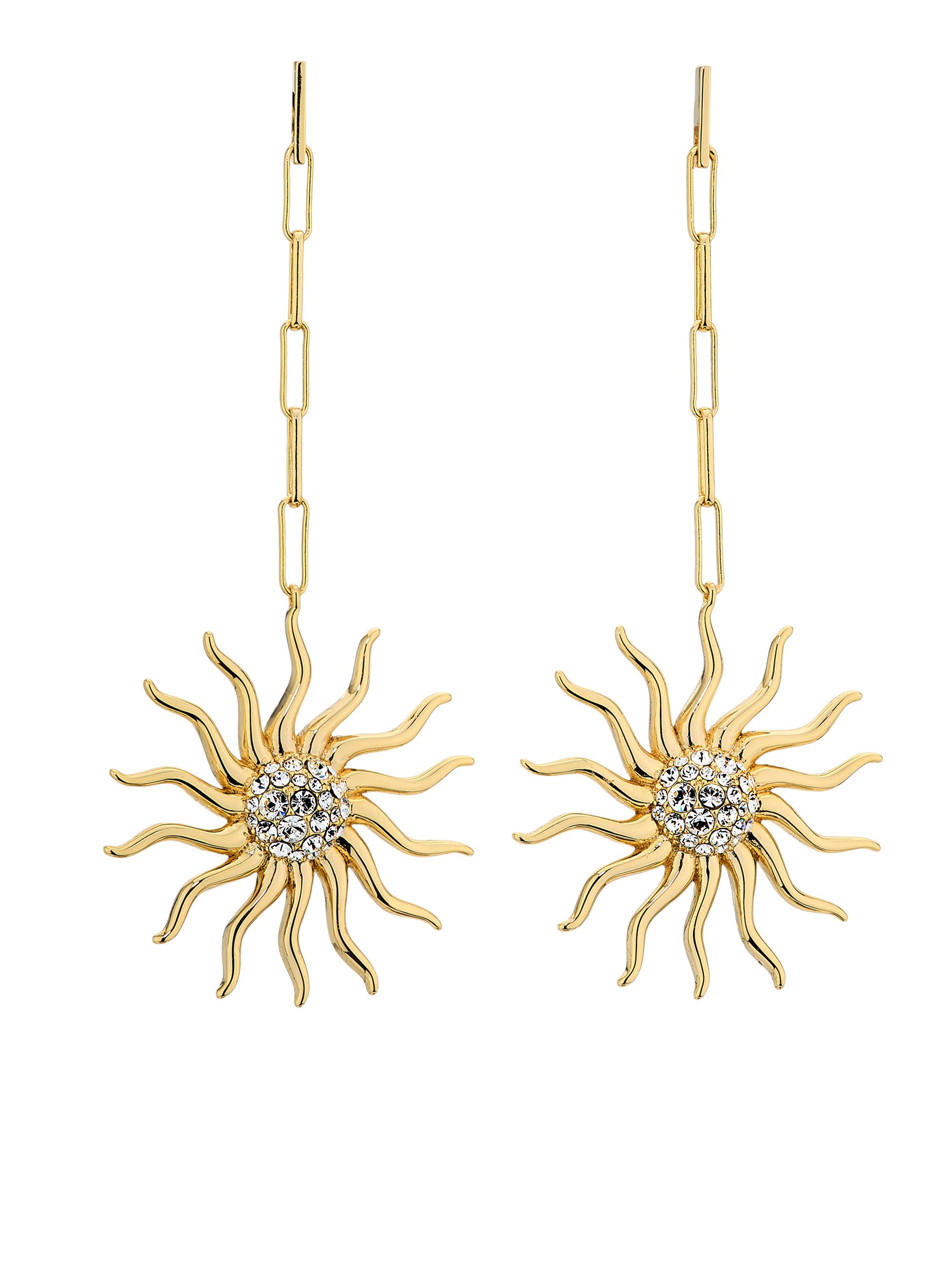 Ramy Brook Women's Serra Goldtone & Cubic Zirconia Sun Drop Earrings - Gold
