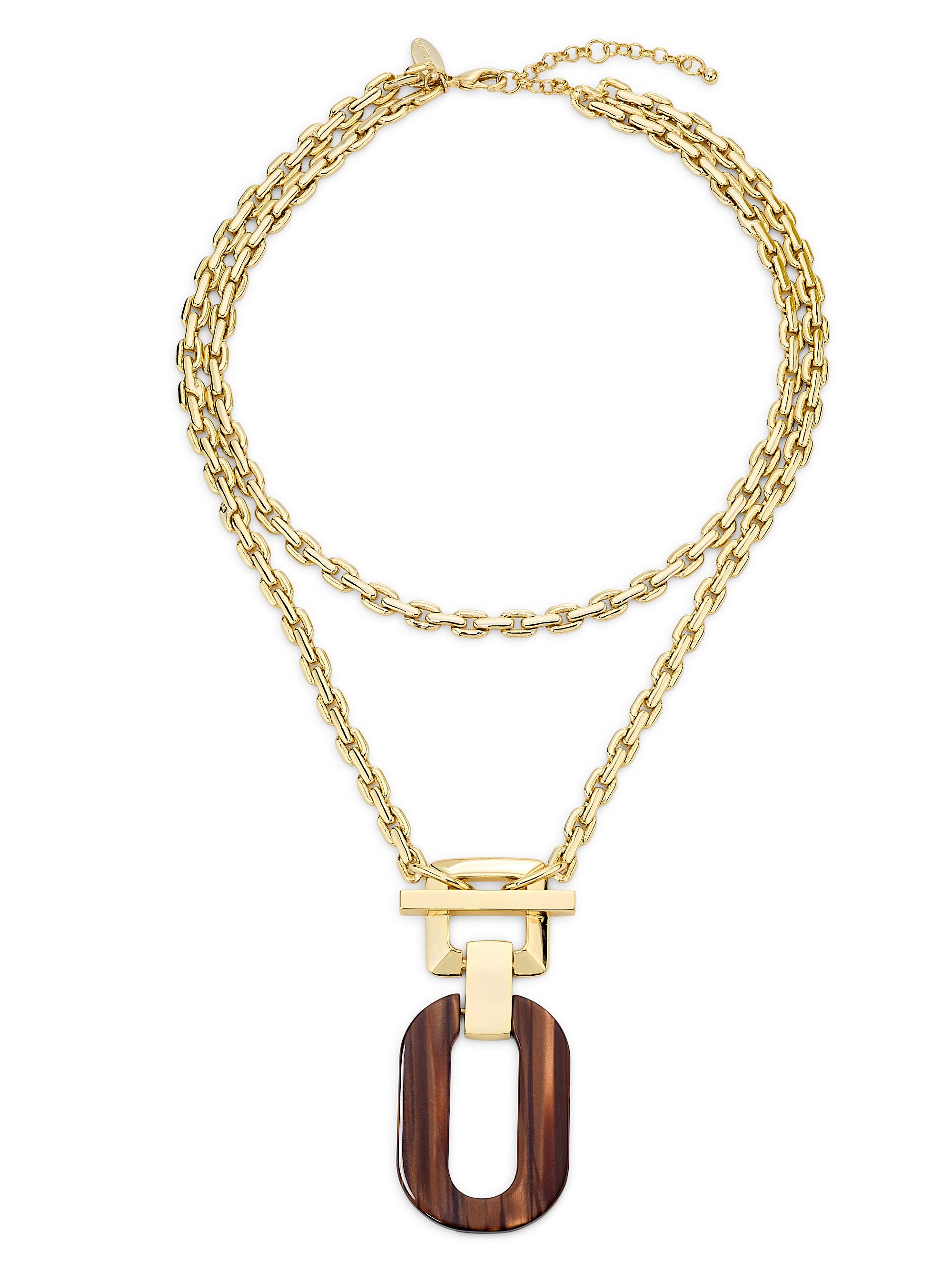 Ramy Brook Women's Lucia Goldtone & Resin Pendant Necklace - Gold