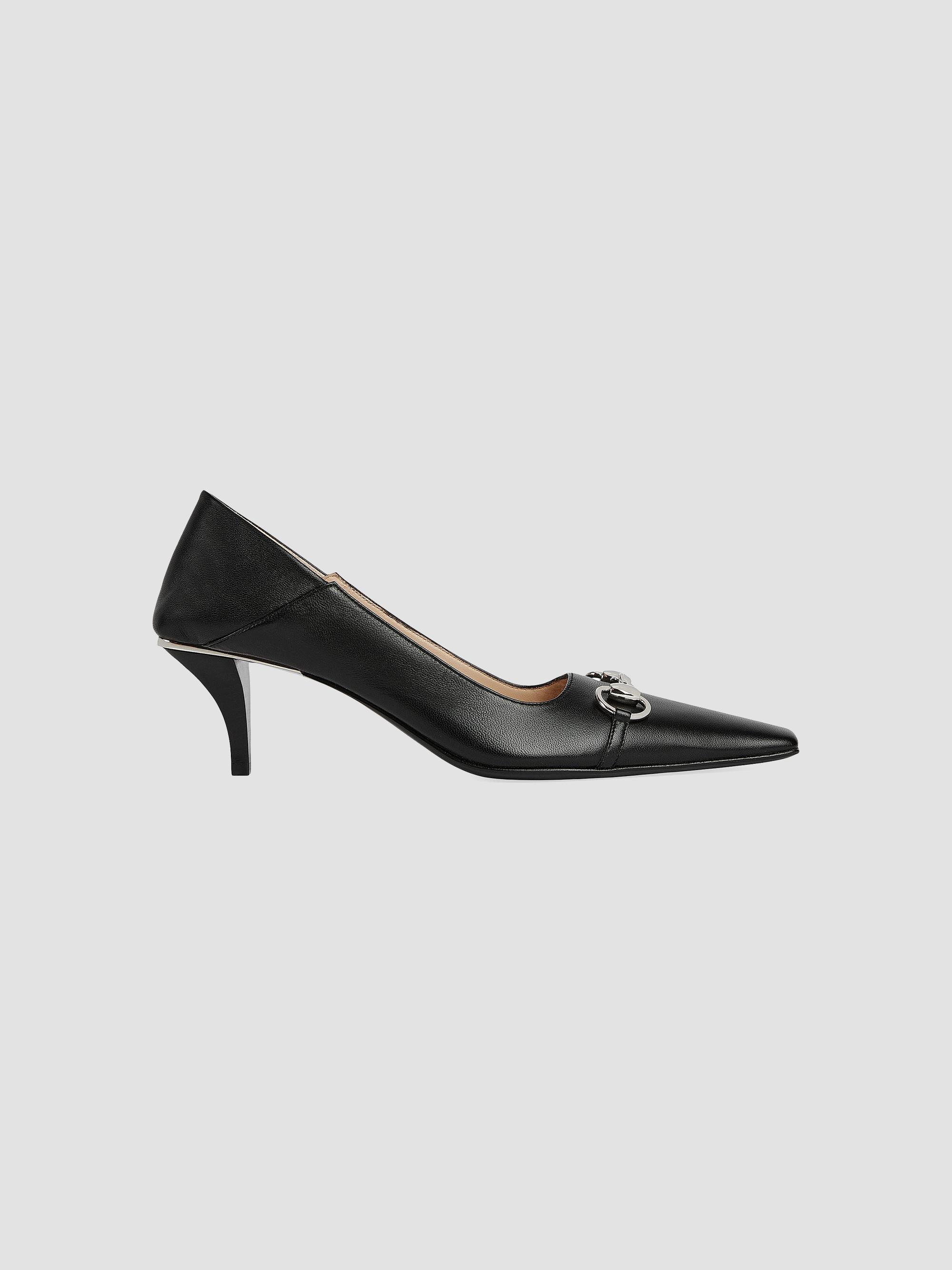 Gucci La Famiglia Neo 55MM Horsebit Leather Pumps | Saks Fifth Avenue