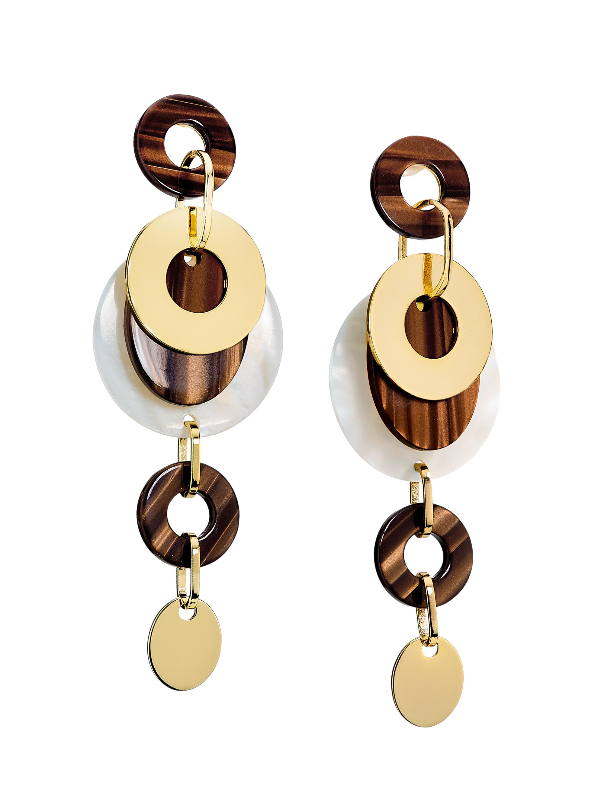Ramy Brook Women's Polina Goldtone & Resin Drop Earrings - Walnut