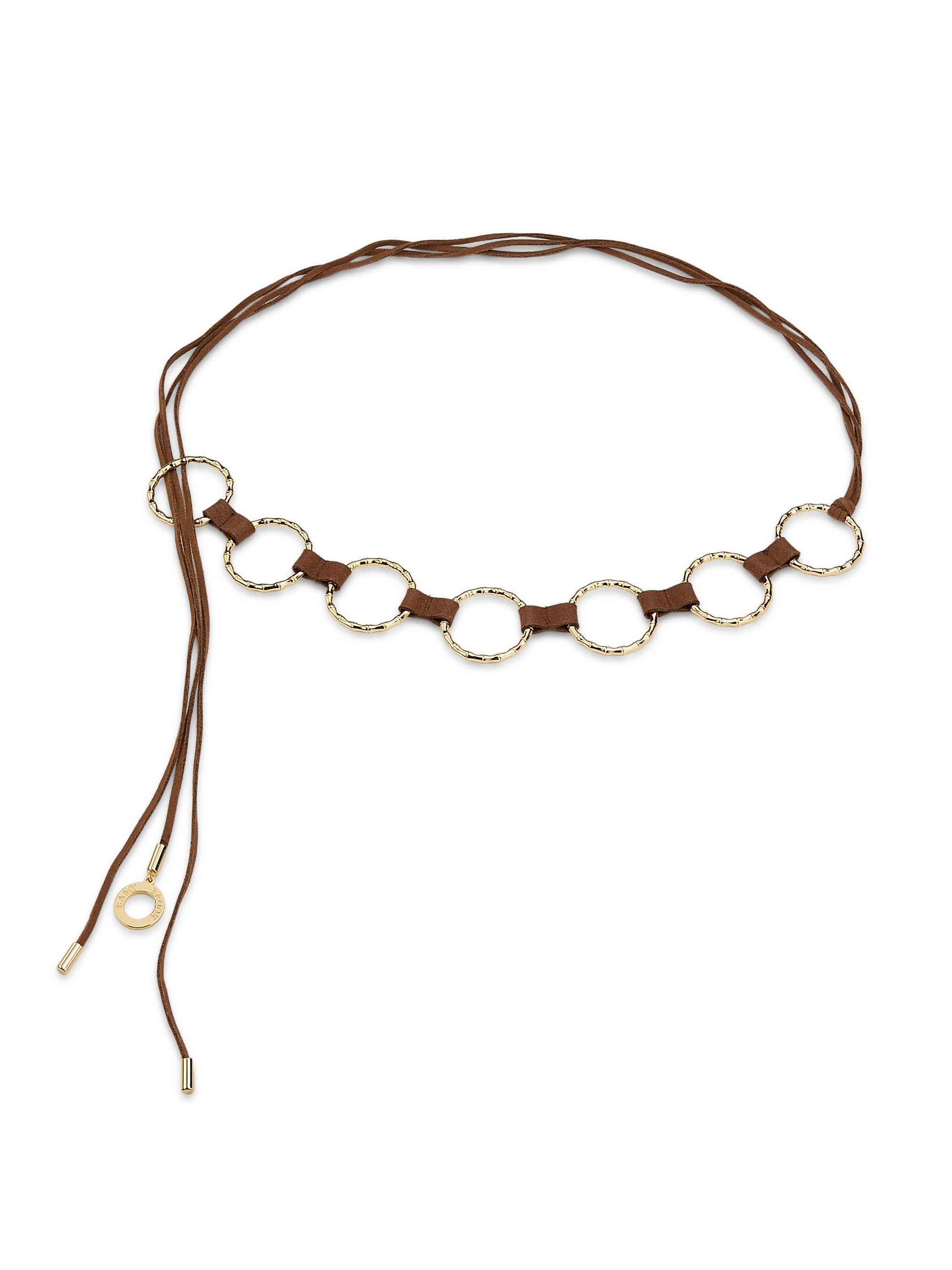 Ramy Brook Women's Chiara Goldtone & Suede Belt - Gold