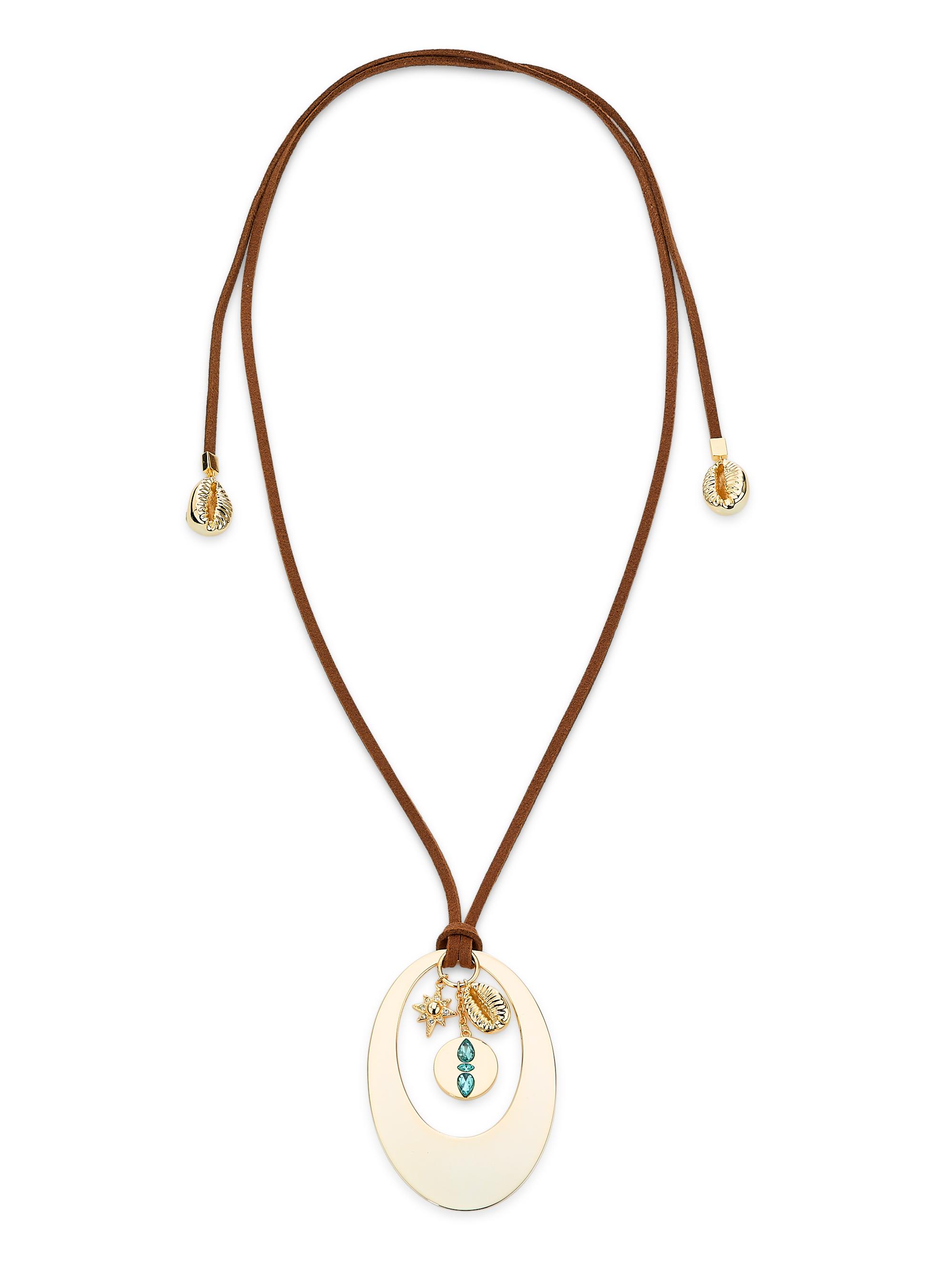 Ramy Brook Women's Casie Goldtone & Mixed-Media Pendant Necklace - Gold