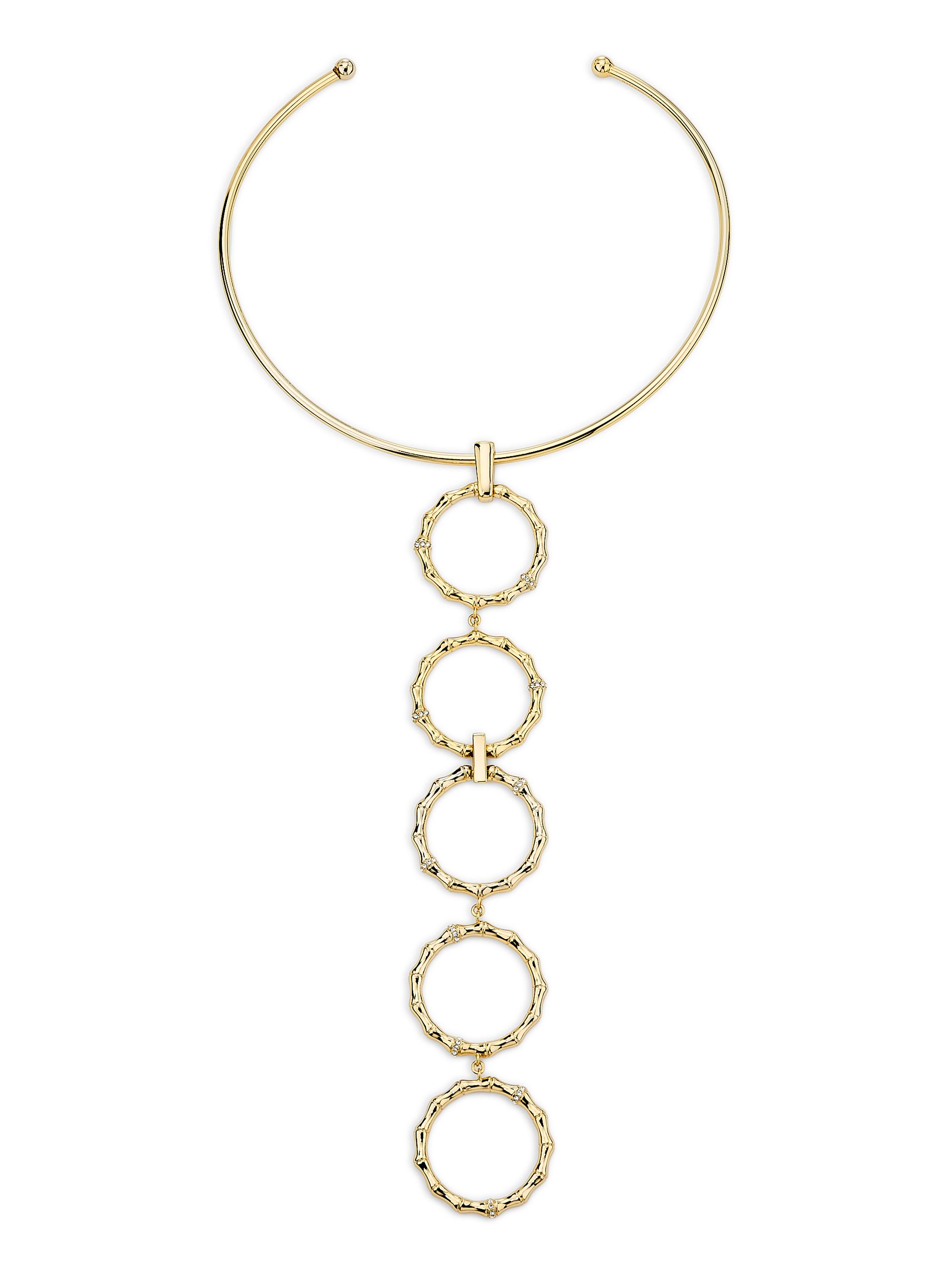 Ramy Brook Women's Chiara Goldtone & Cubic Zirconia Bamboo Choker - Gold
