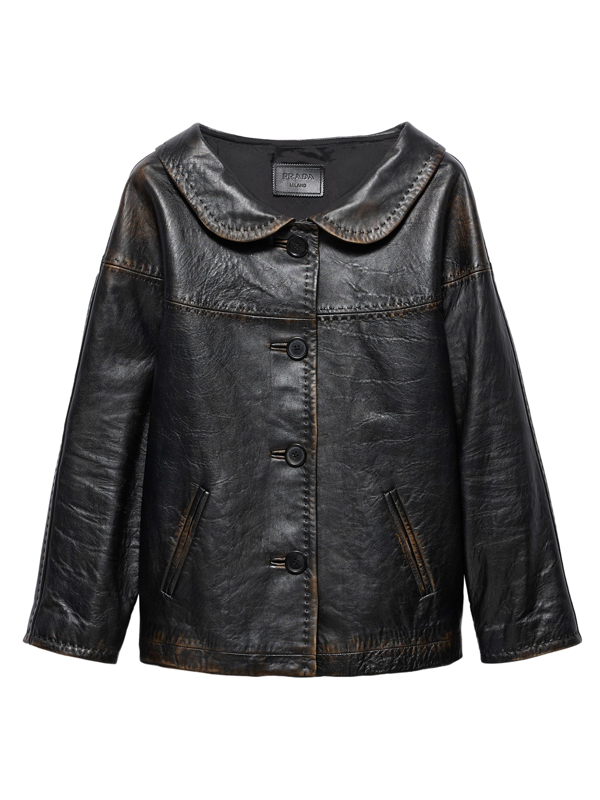 Antiqued Nappa Leather Jacket