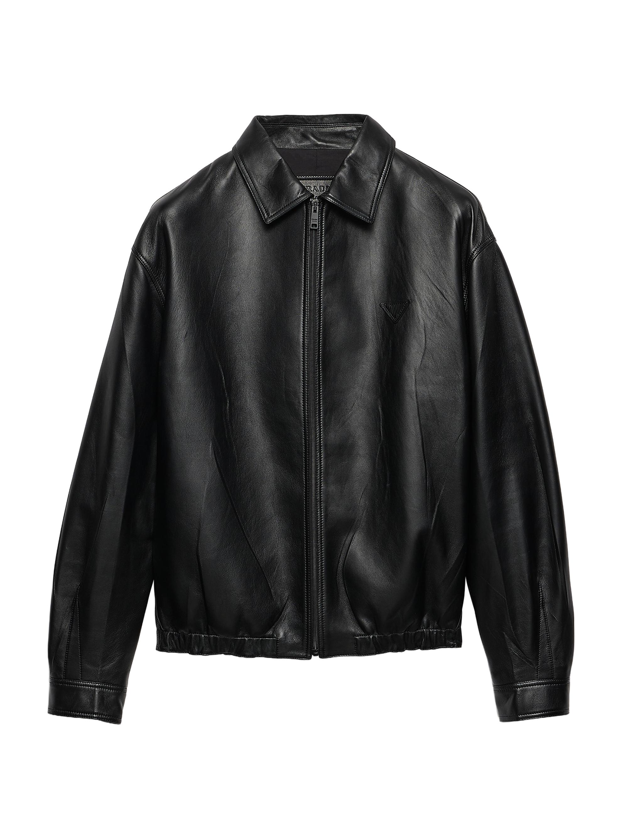 Prada Leather Biker Jacket | Saks Fifth Avenue