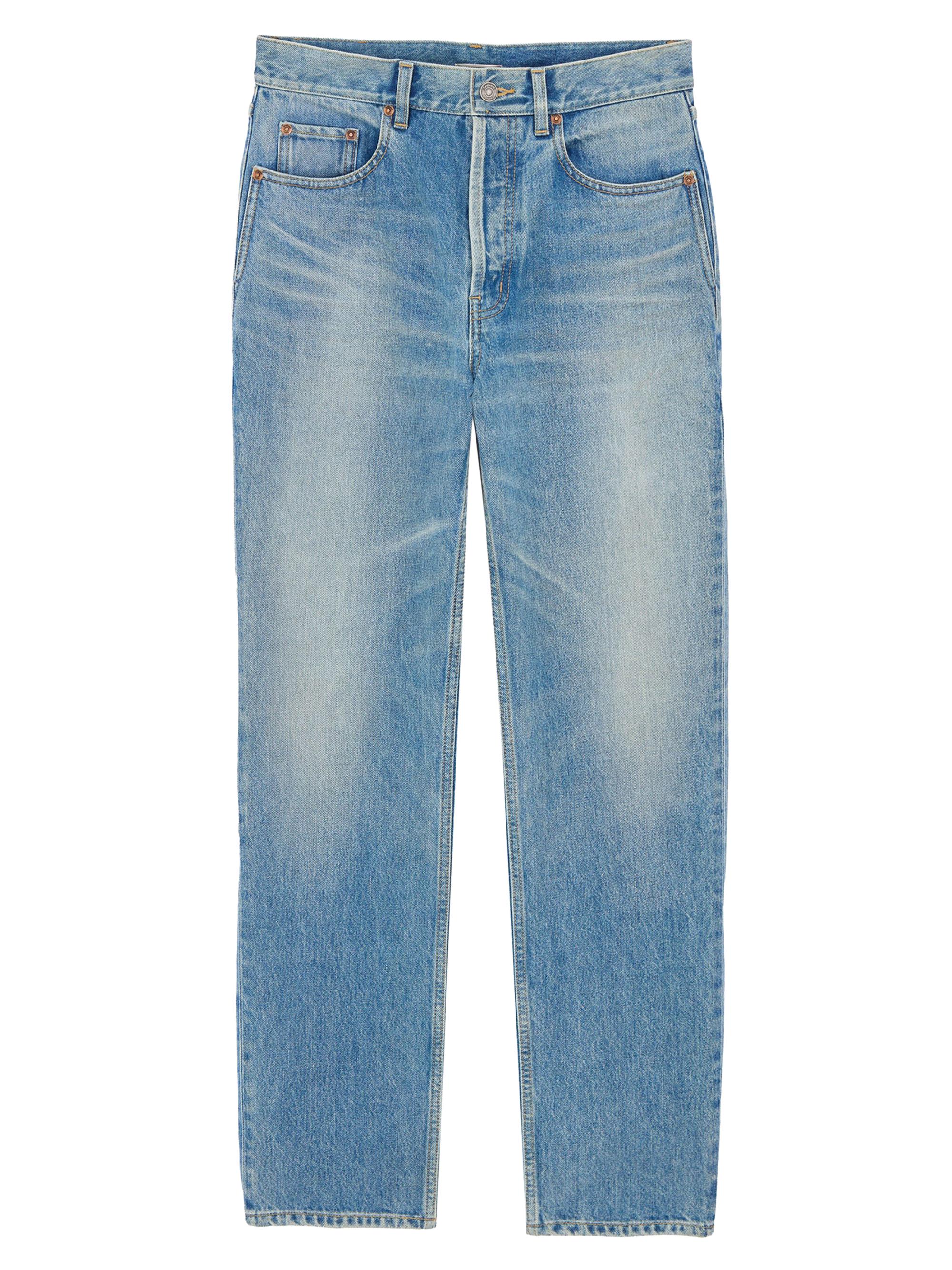 Saint Laurent Men's Mick Long Jeans in Denim - Indigo Ocean