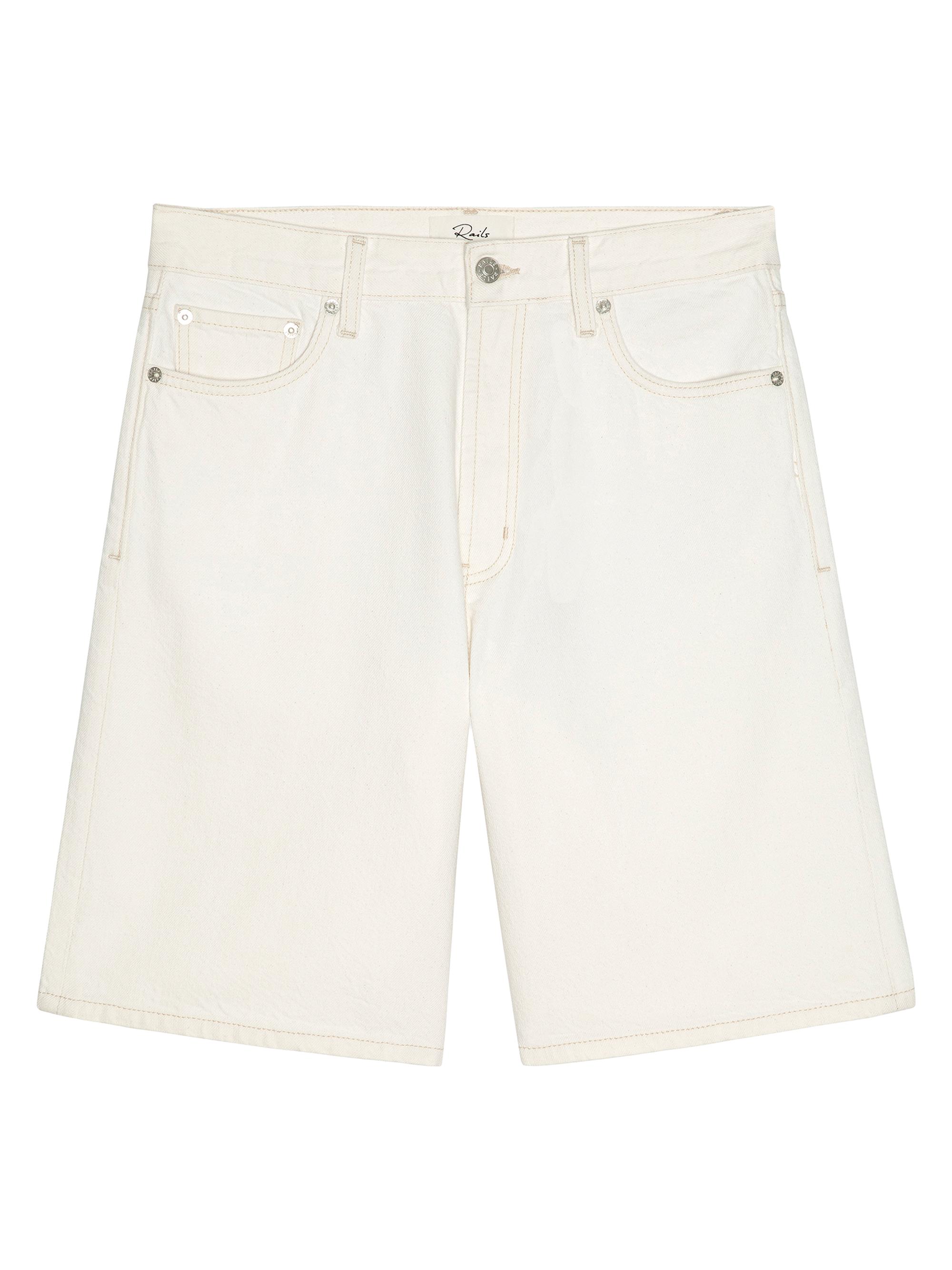 Rails Women's Agoura Relaxed Denim Shorts - Ecru