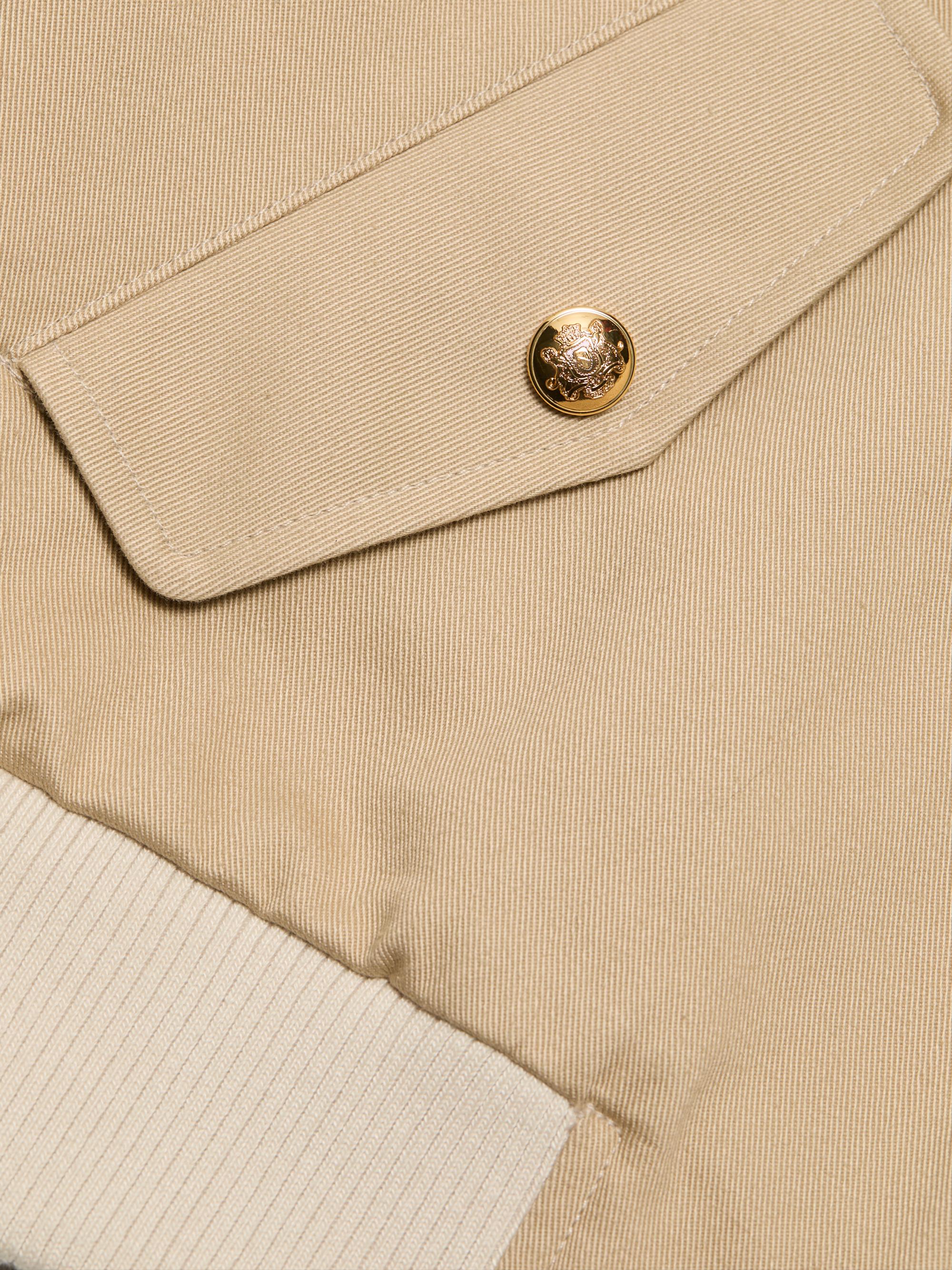 Nili Lotan Women's Saul Cotton Bomber Jacket - Beige | Thumbnail 7