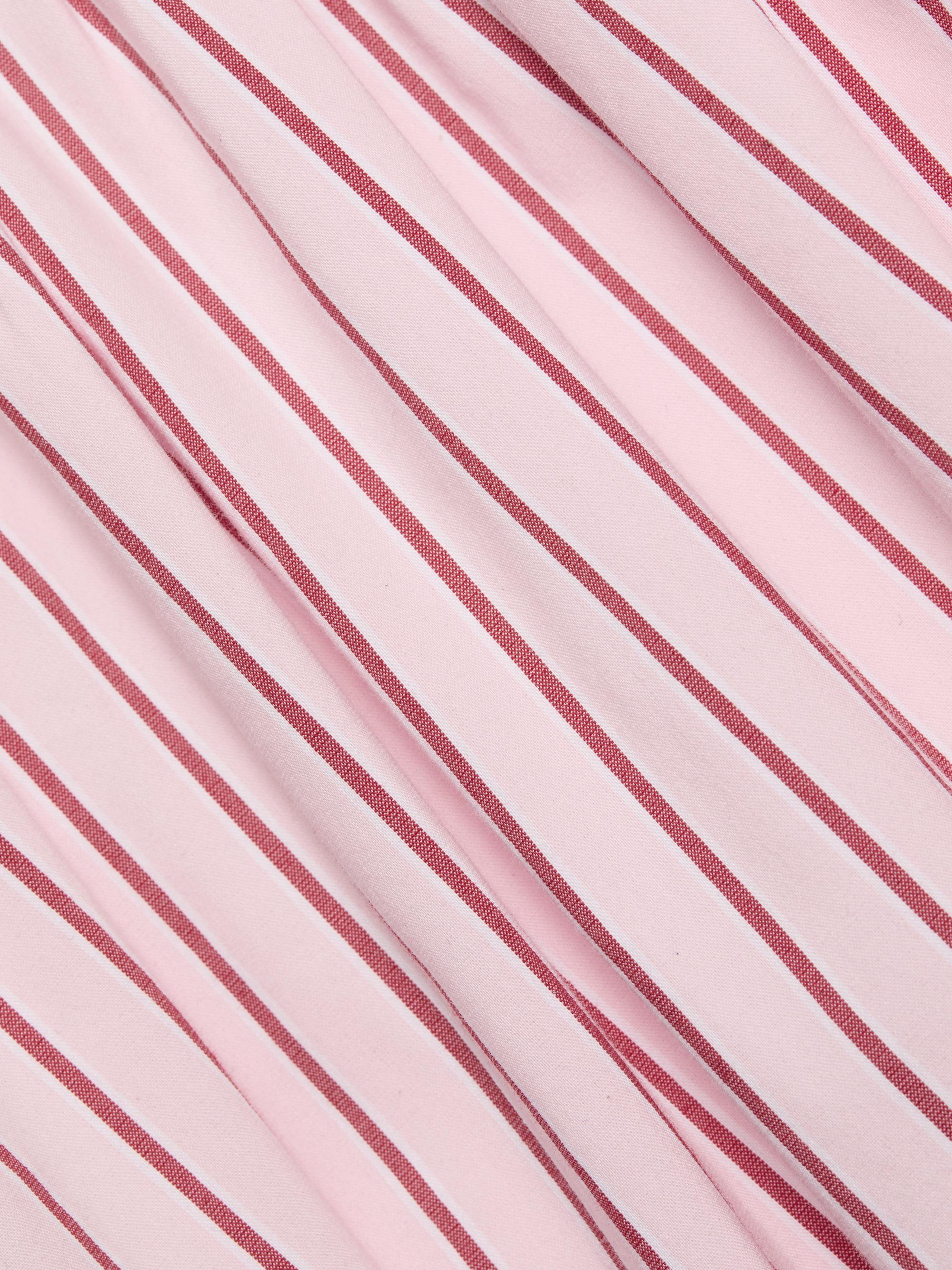 Cinq à Sept Women's Dagna Striped Cotton-Blend Midi-Dress - Cotton Candy Crimson Plum | Thumbnail 7