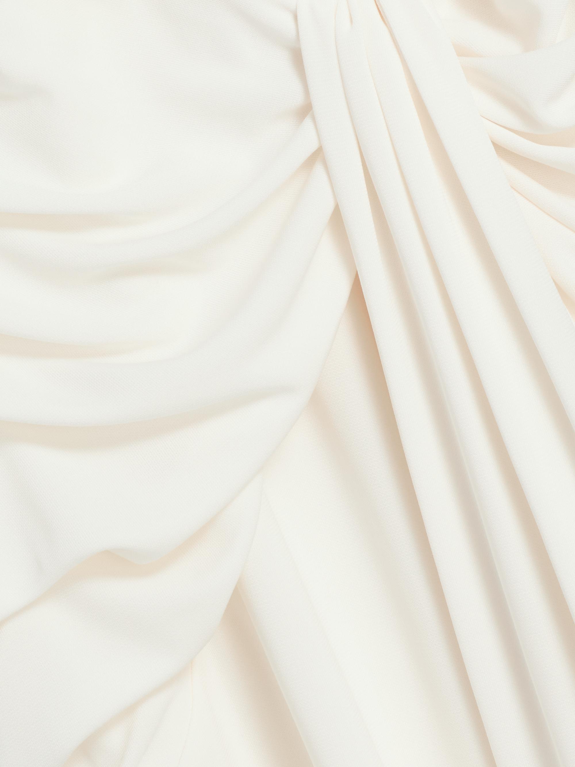 Cinq à Sept Kaia Stretch-Knit Ruched Halterneck Midi-Dress | Saks