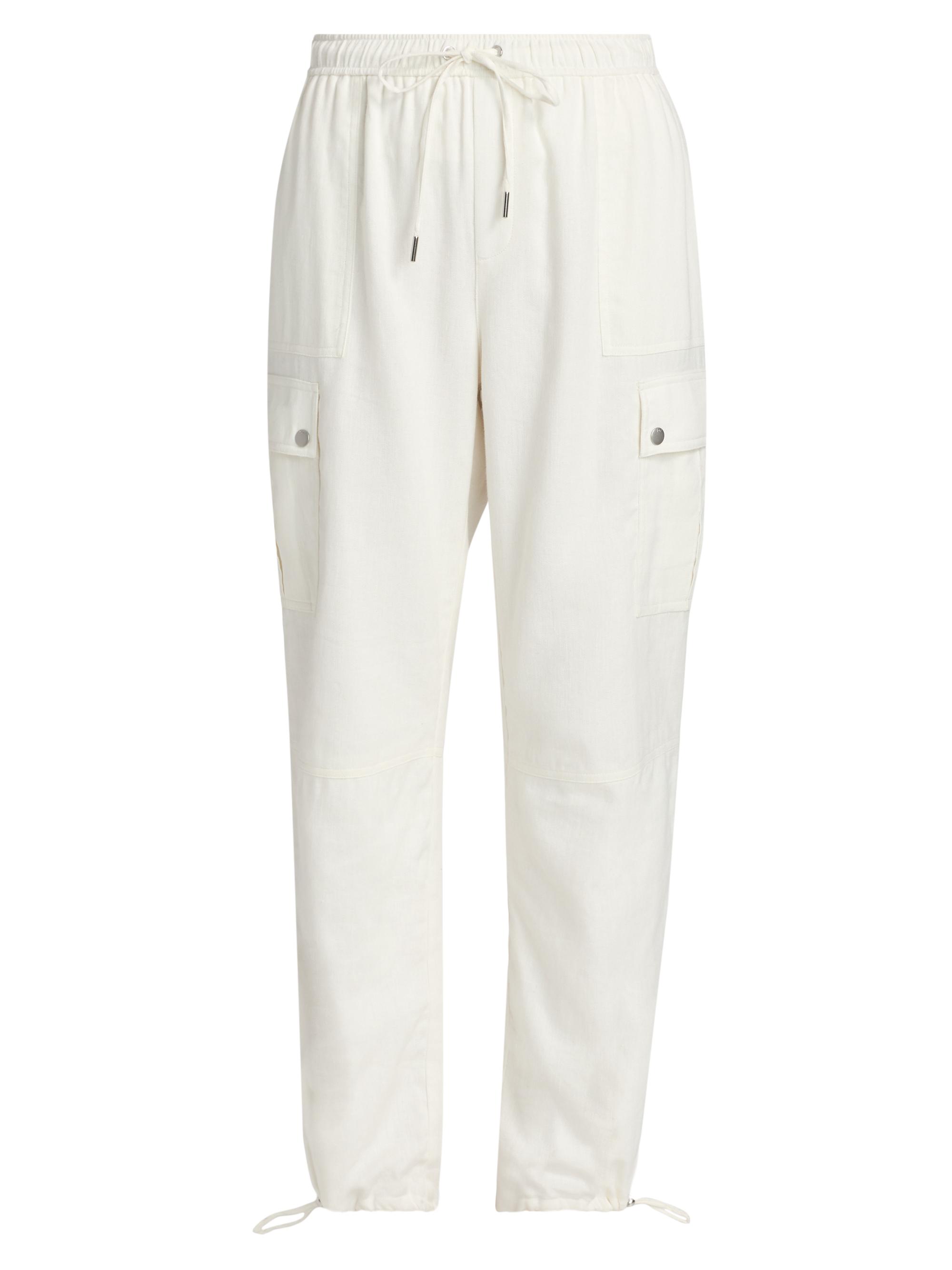 Cinq à Sept Women's Crislin Linen-Cotton Drawstring Cargo Pants -