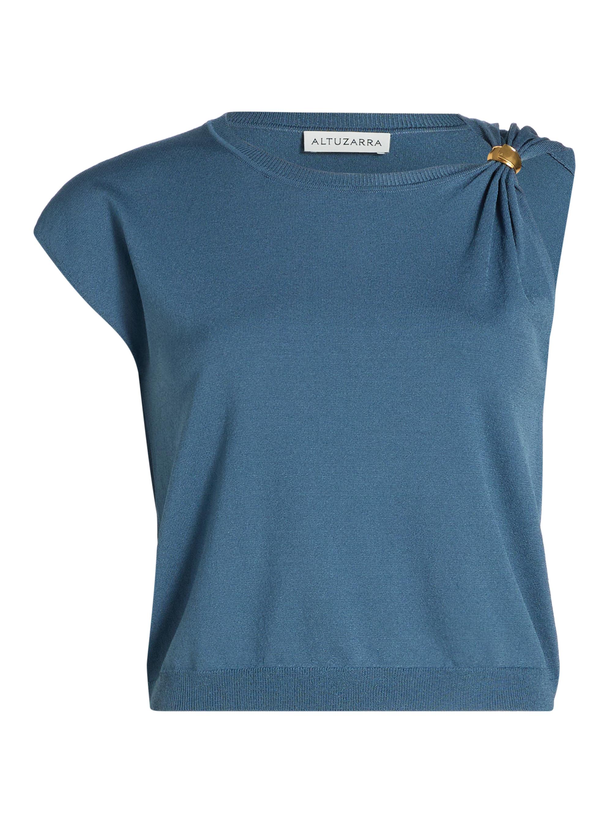 Altuzarra Women's Rinaldi Pinched Top - Ash Blue