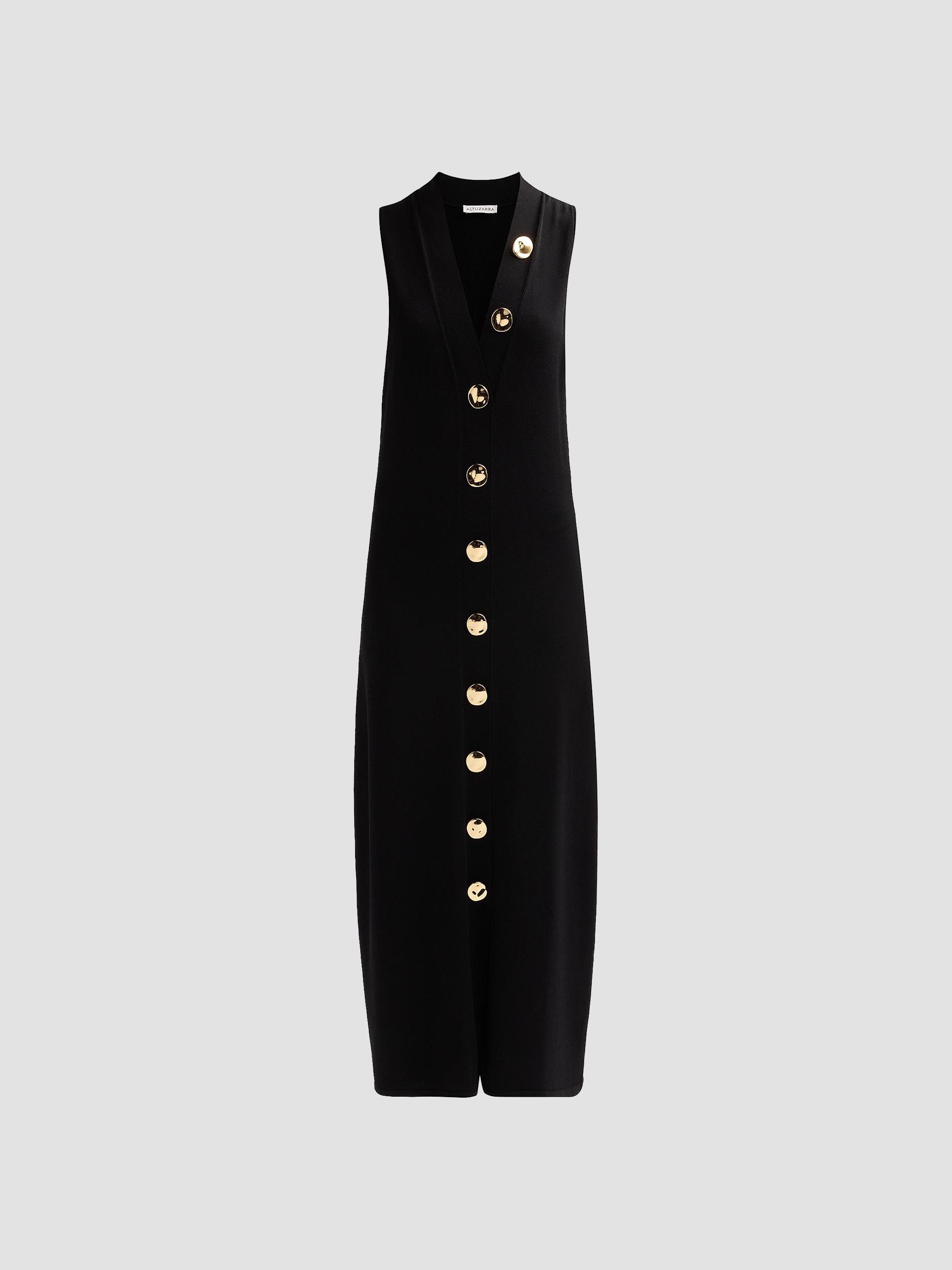 Altuzarra Women's Axia Button-Front Maxi Dress - Black | Thumbnail 6