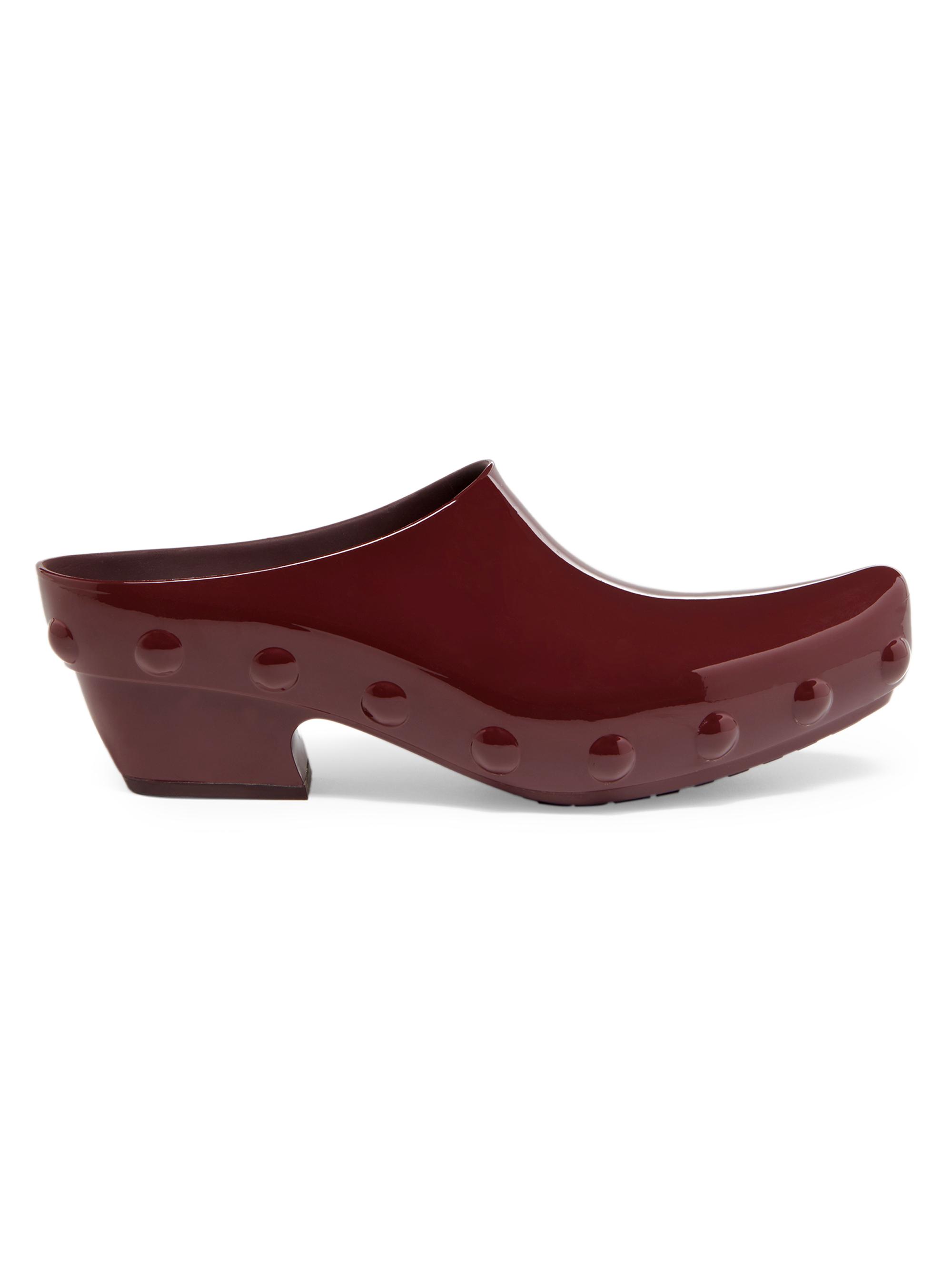 Bottega Veneta Women's Gondola Studded Clogs - Deep Mahogany