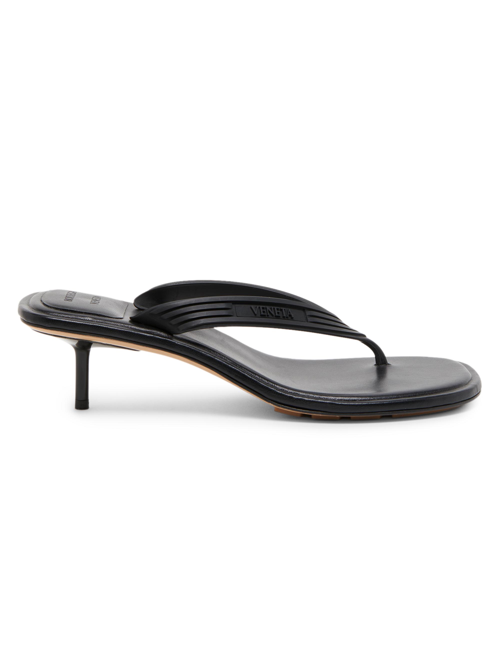 Bottega Veneta Sampieri Kitten-Heel Sandals | Saks Fifth Avenue
