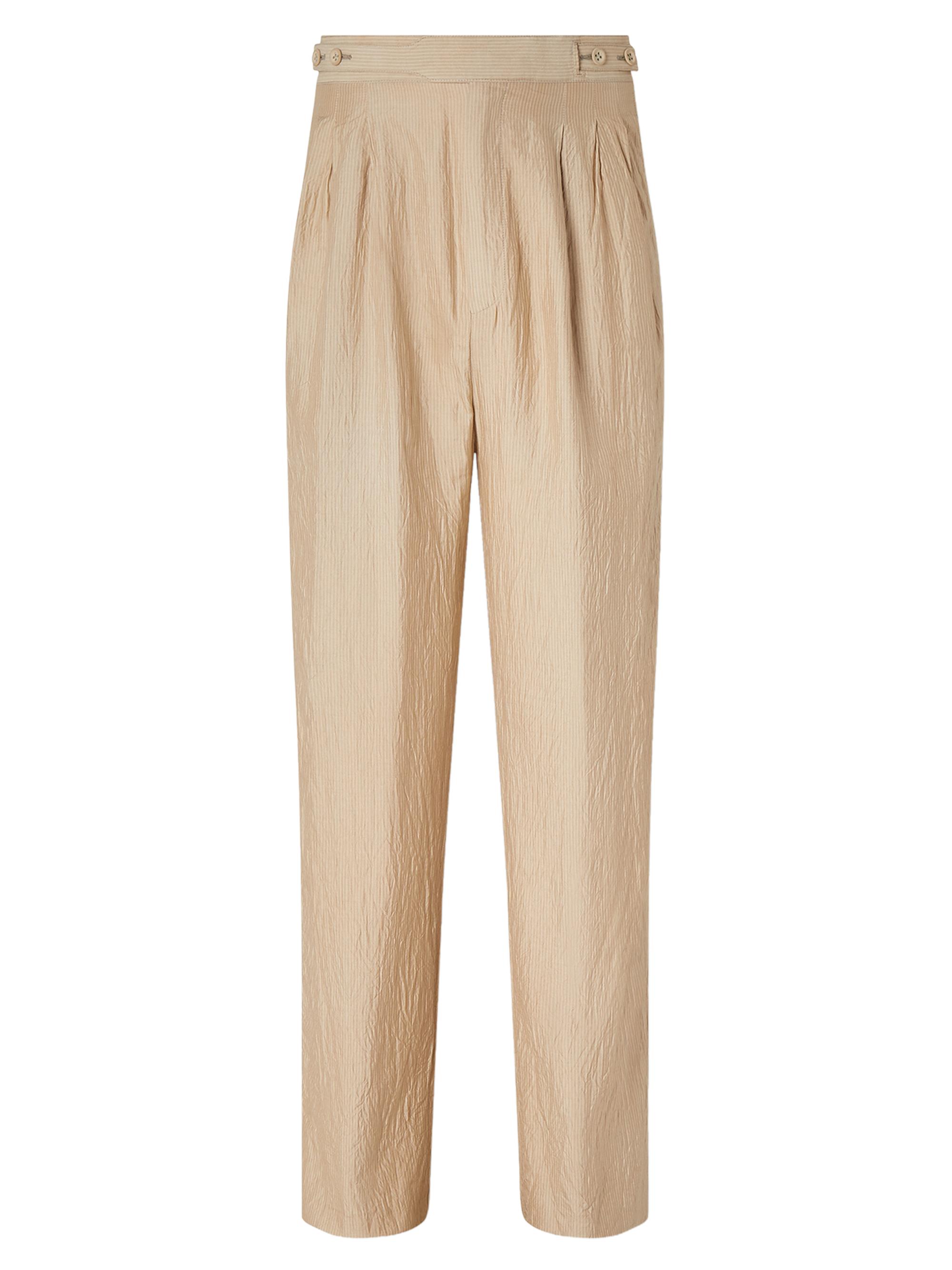 Ermenegildo Zegna【シルク混　ツータック　ワイドスラックス】 ZEGNA Silk Pants | Saks Fifth Avenue