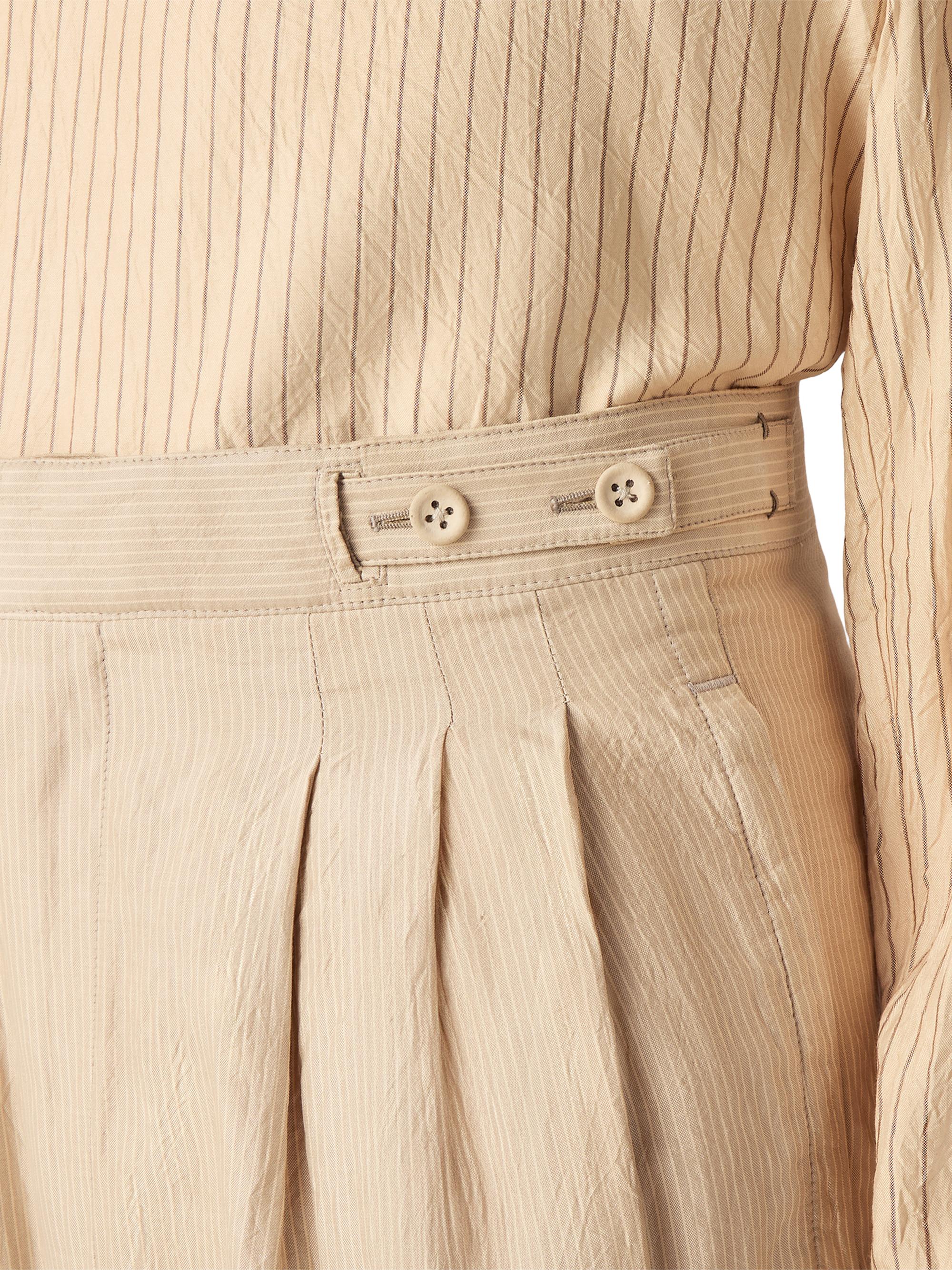ZEGNA Men's Silk Pants - Beige Brown | Thumbnail 5