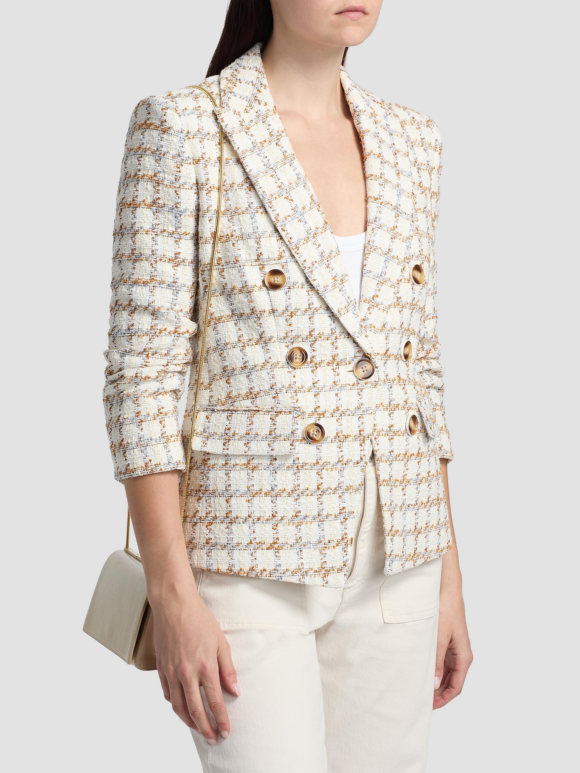 極美品☆希少WIRROW Tweed Double Breasted Veronica Beard Ryland Tweed Dickey Jacket | Saks Fifth Avenue