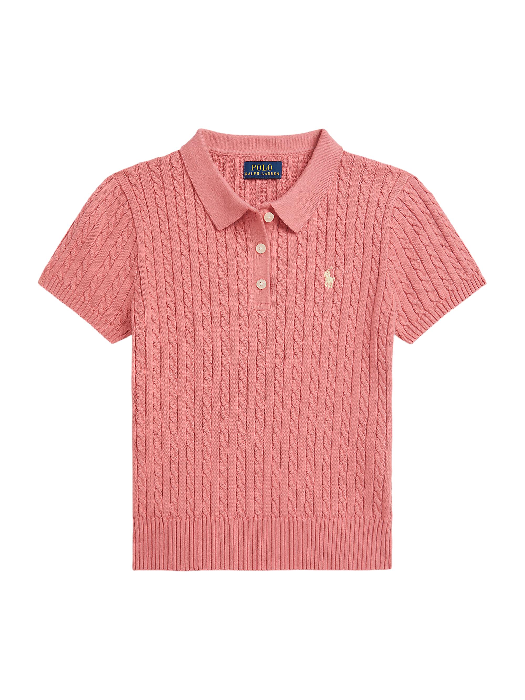Polo Ralph Lauren Little Girl's & Girl's Cable-Knit Polo Sweater - Desert Rose