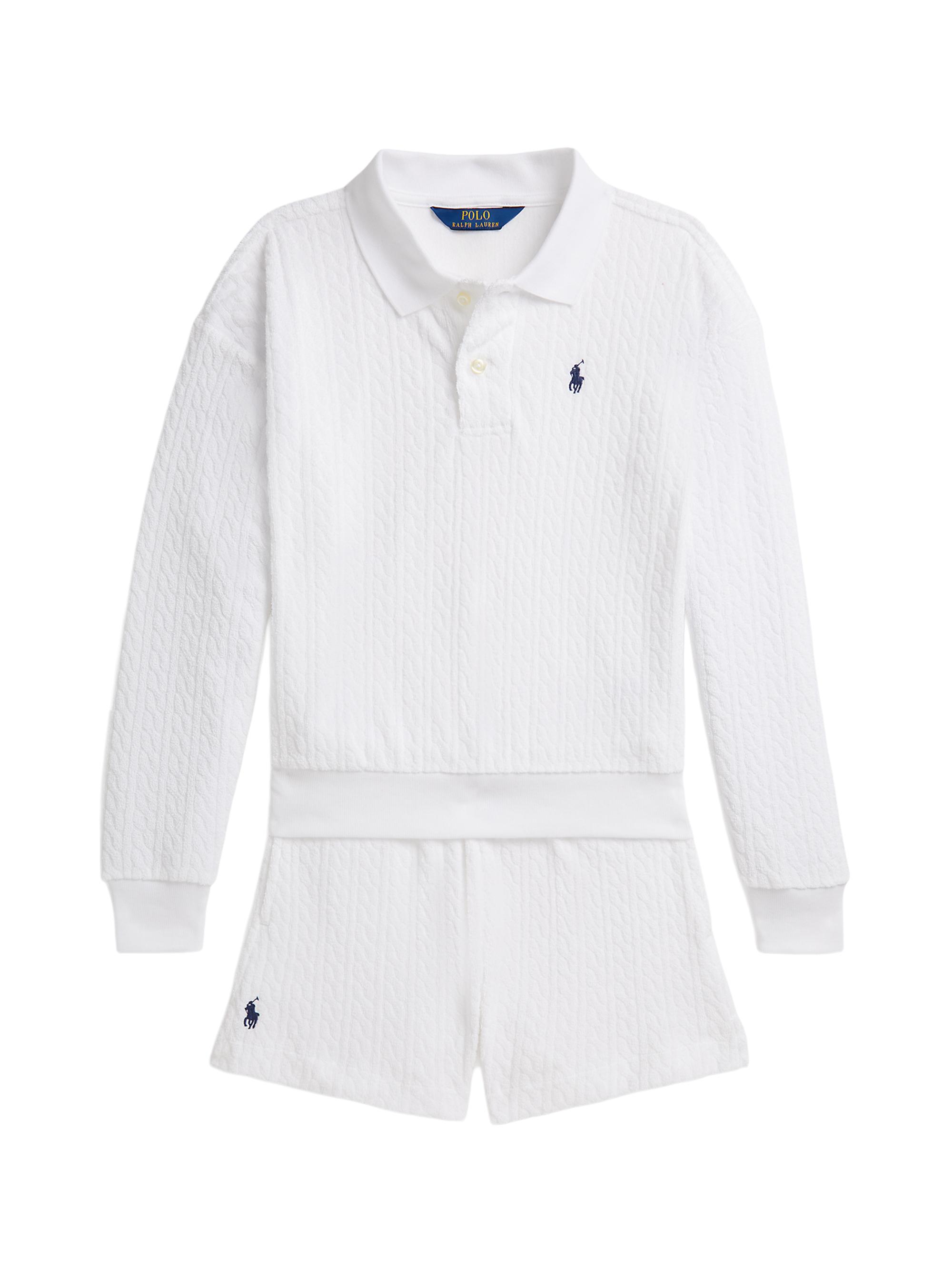 Daniel&Margaret 　Polo Ralph Laurenセット Polo Ralph Lauren Little Girl's & Girl's Cable-Knit Terry Polo