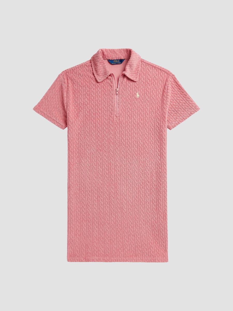 Polo Ralph Lauren Little Girl's & Girl's Cable-Knit Terry Half-Zip