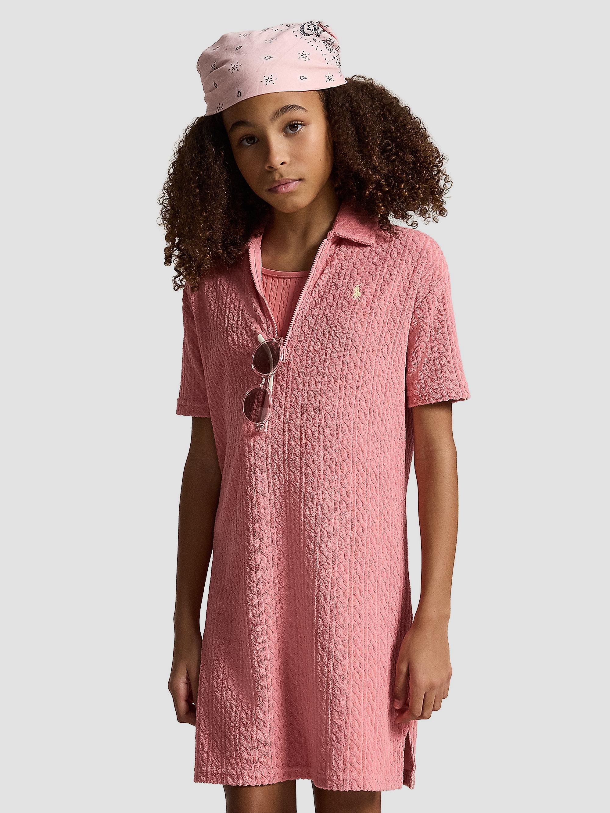 トップス Polo Ralph Lauren Polo Ralph Lauren Little Girl's & Girl's Cable-Knit Terry Half-Zip
