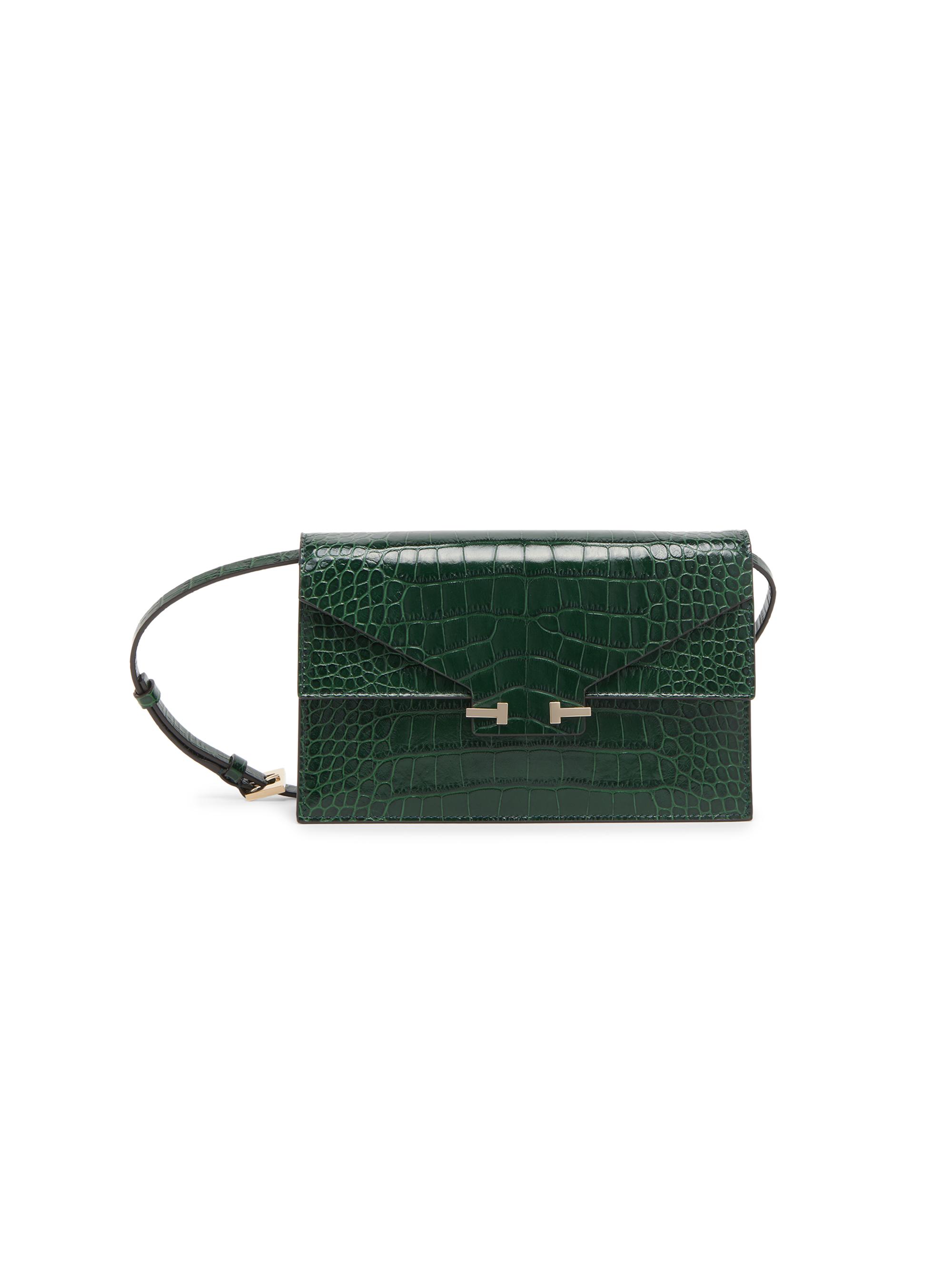 TOM FORD Croc-Embossed Leather Card Holder | Saks Fifth Avenue